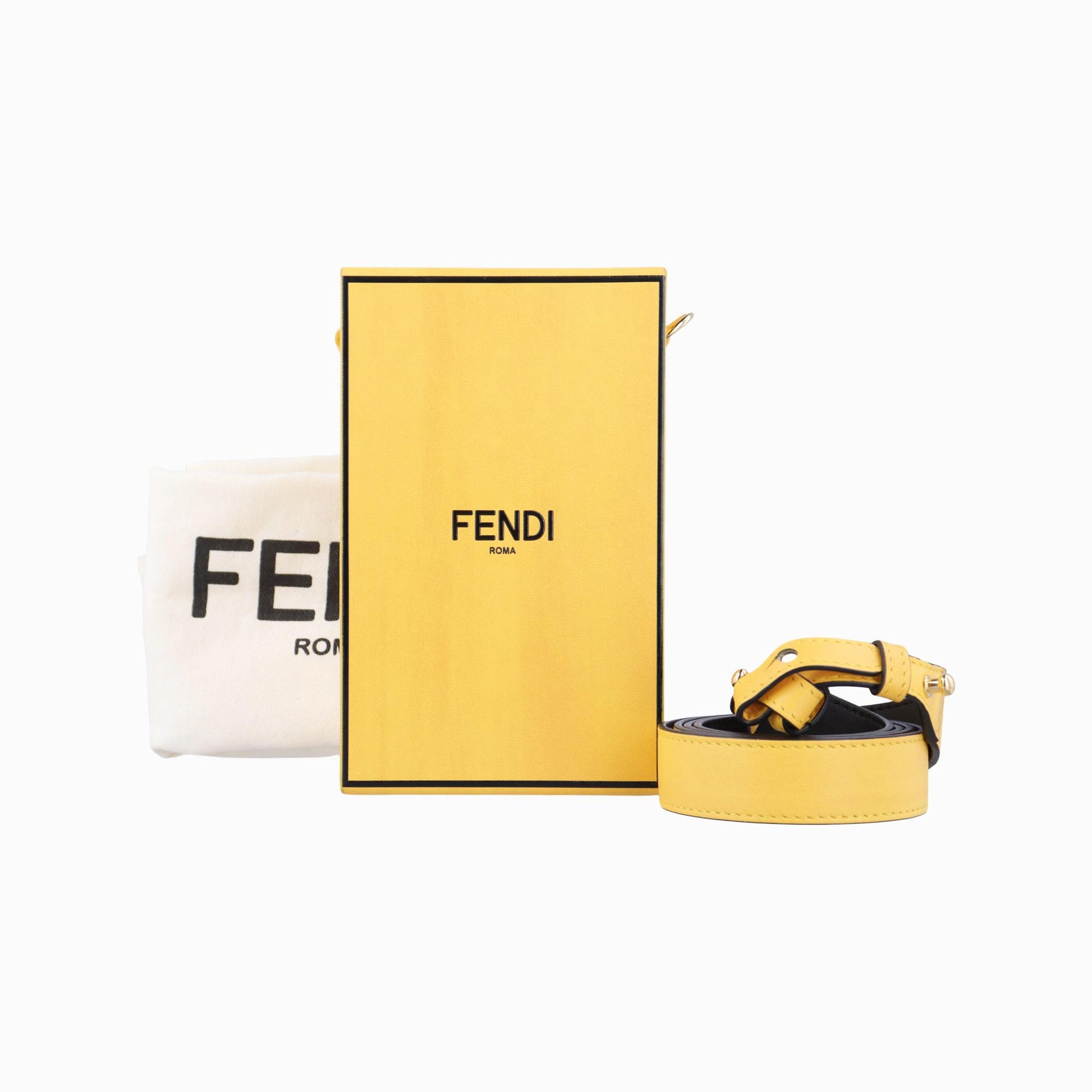 フェンディ Fendi ショルダーバッグ レディース FENDIボックス パッケージング イエロー レザー 7VA519-F1CIA 218-3039