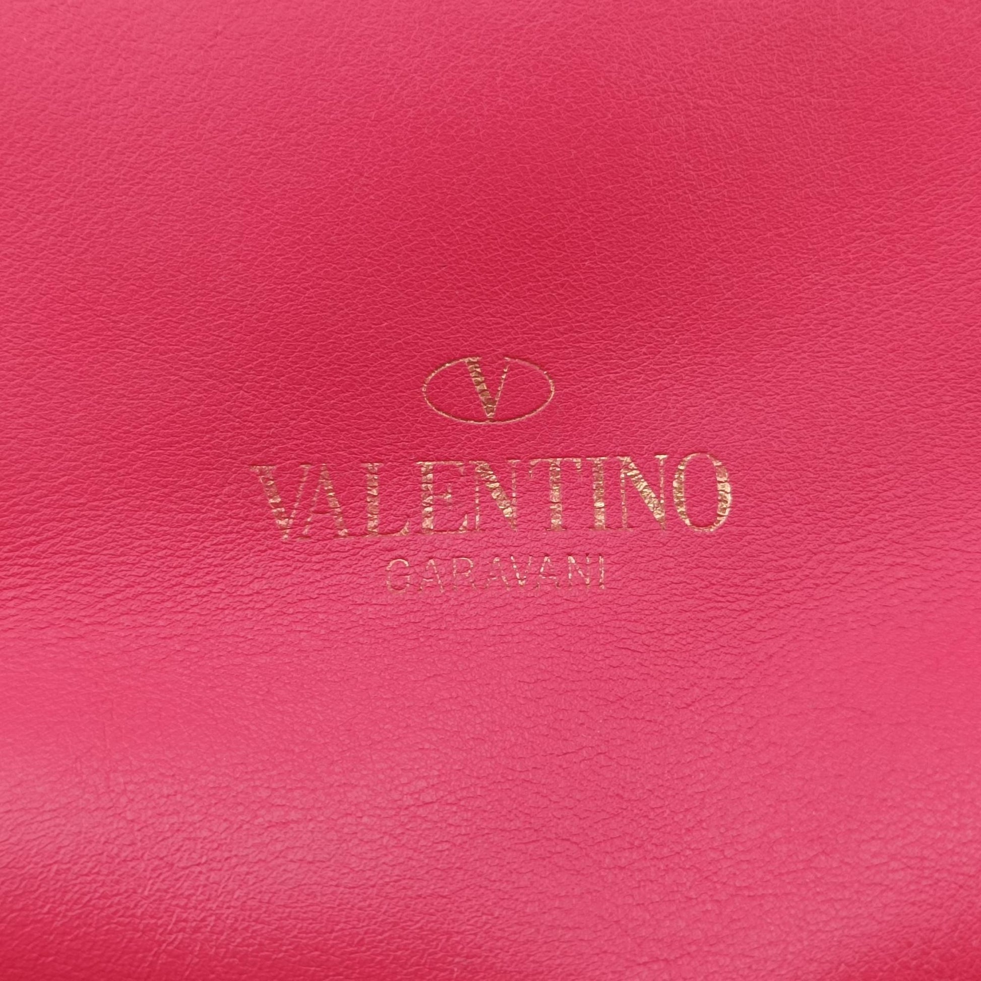 ヴァレンティノ Valentino ショルダーバッグ レディース ロックスタッズ ローズ レッド レザー BL-H339BOL3