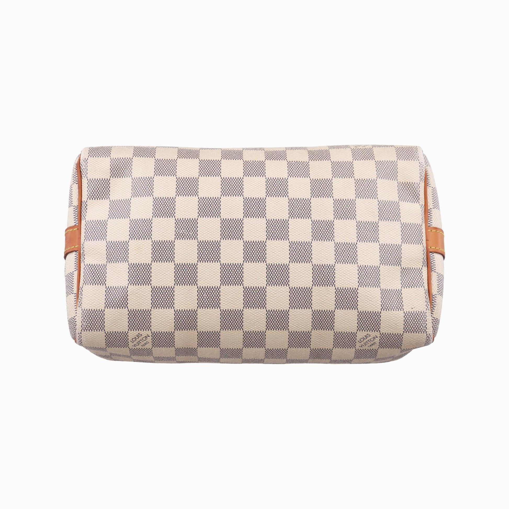 ルイヴィトン Louis Vuitton ボストンバッグ レディース スピーディ25 アズール ダミエキャンバス N41534 DU2175