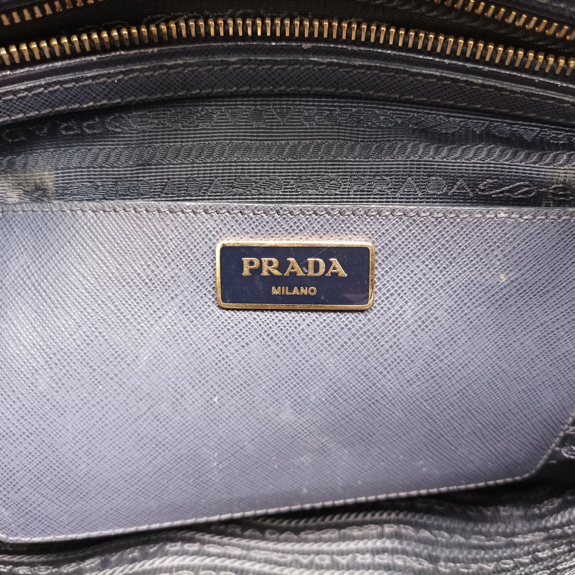 プラダ Prada ハンドバッグ レディース プロムナード ブルー サフィアーノレザー BN2567 25