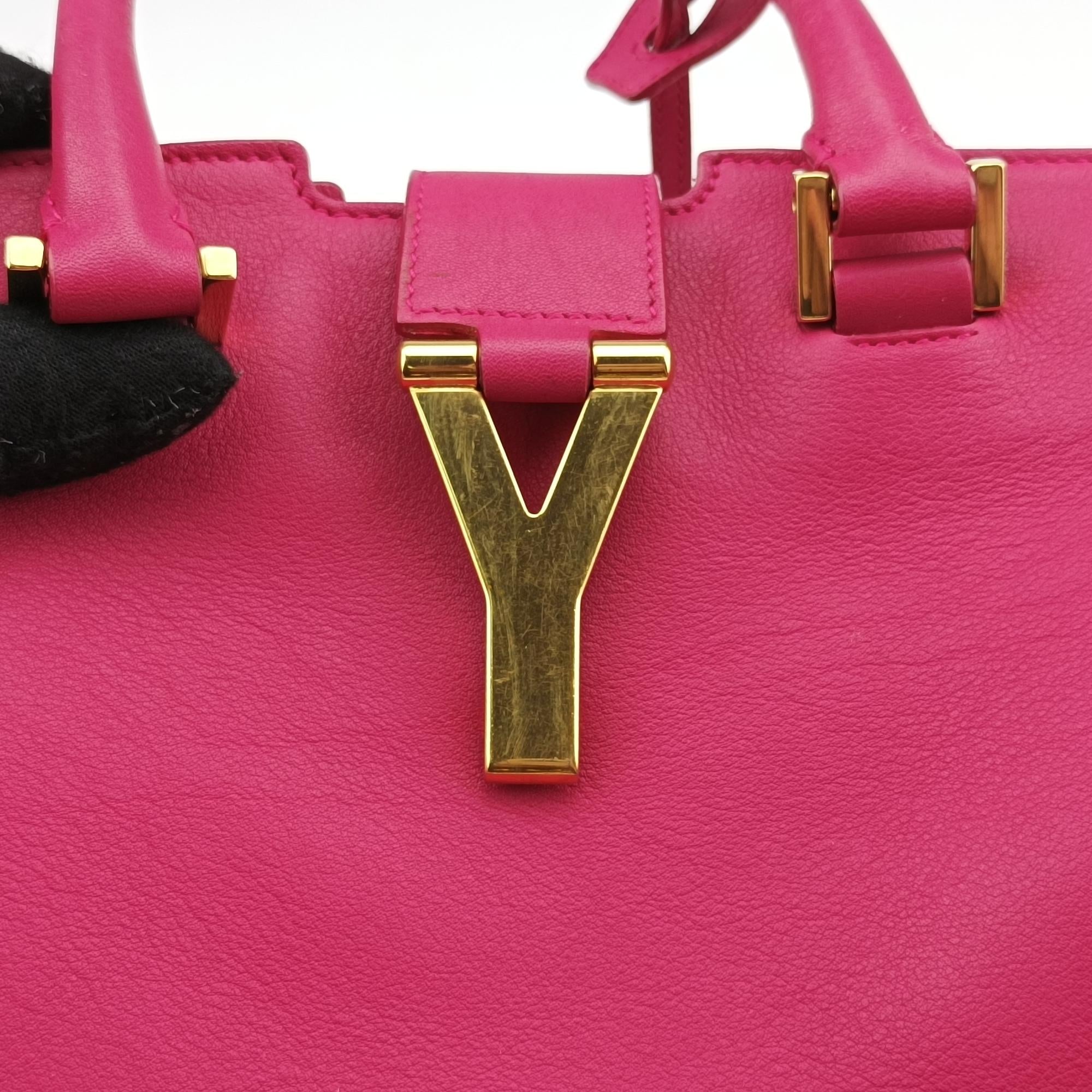 イヴサンローラン Yves saint Laurent ショルダーバッグ レディース Yライン　プチカバス ローズ レッド レザー GNR311210.0813