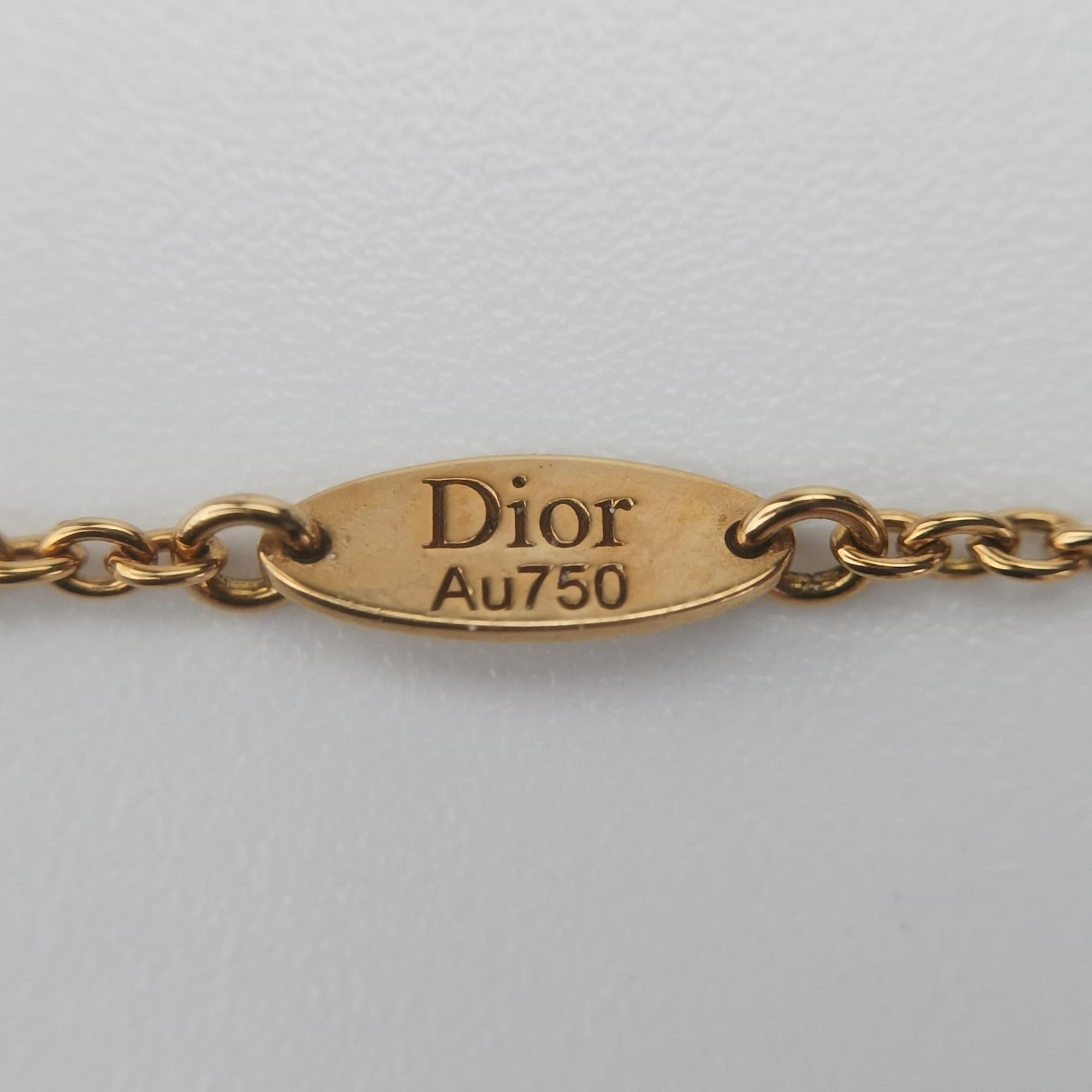 クリスチャンディオール Christian Dior ブレスレット レディース ローズデヴァン　メダリオン ゴールド AU750 052714