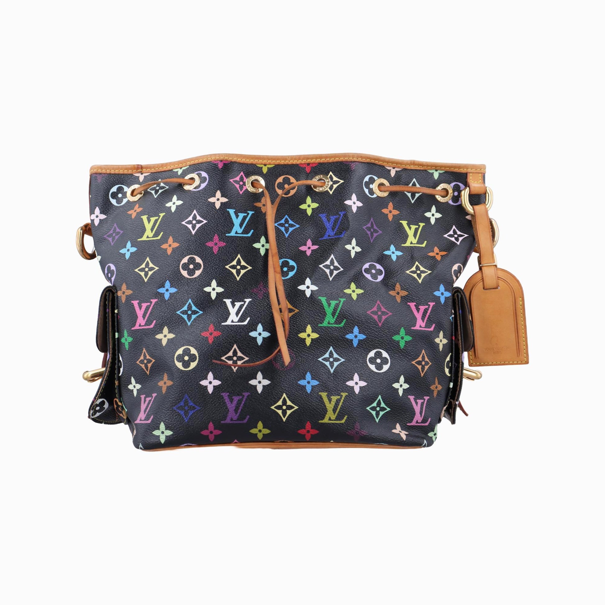 ルイヴィトン Louis Vuitton ショルダーバッグ レディース プチ ノエ ノワール モノグラム マルチカラー M42230 CA4151