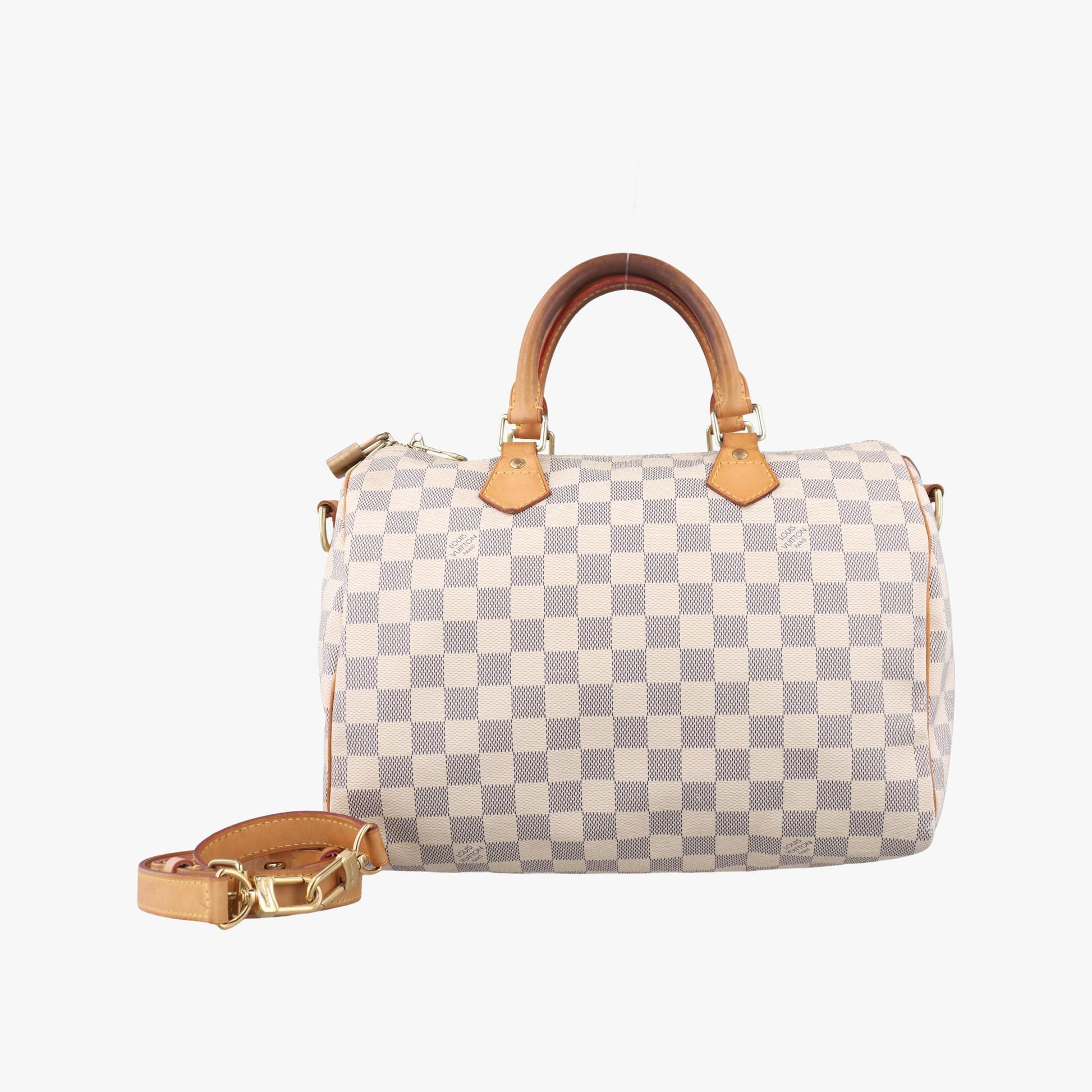 ルイヴィトン Louis Vuitton ボストンバッグ レディース スピーディ30 アズール ダミエキャンバス N41533 SP0133