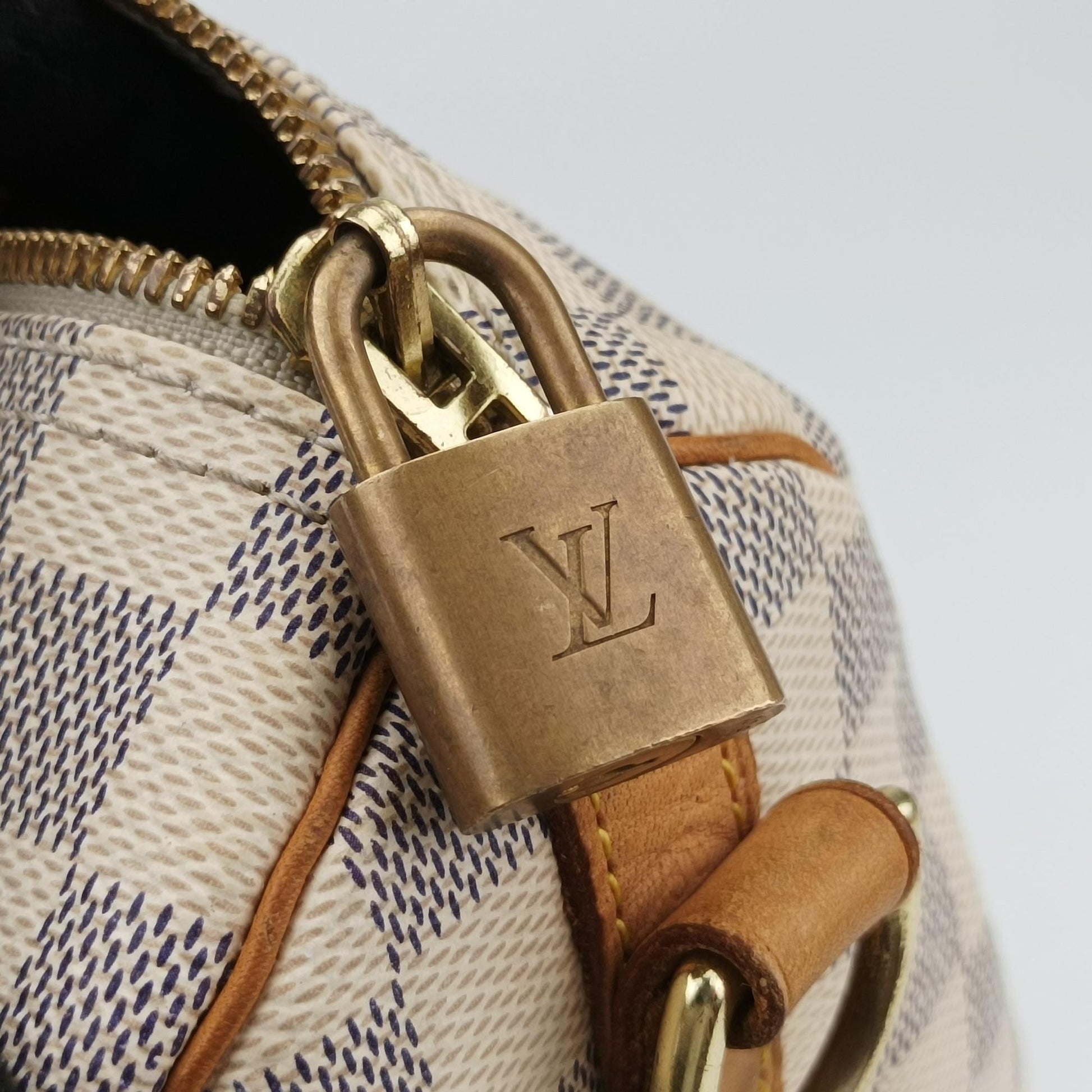 ルイヴィトン Louis Vuitton ボストンバッグ レディース スピーディ30 アズール ダミエキャンバス N41533 SP0133