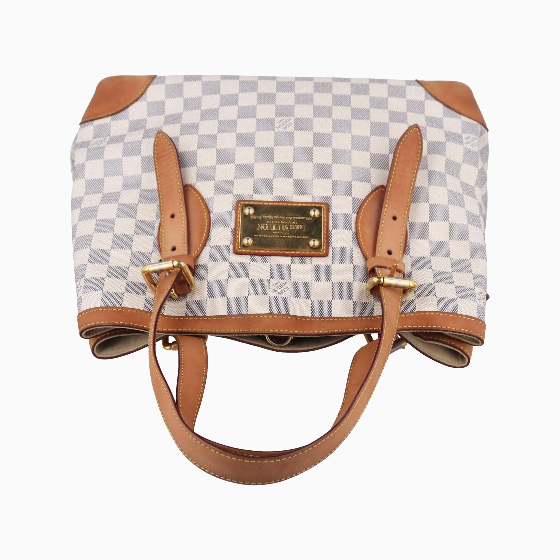 ルイヴィトン Louis Vuitton ハンドバッグ レディース ハムプステッドMM アズール ダミエキャンバス N51206 CR2170