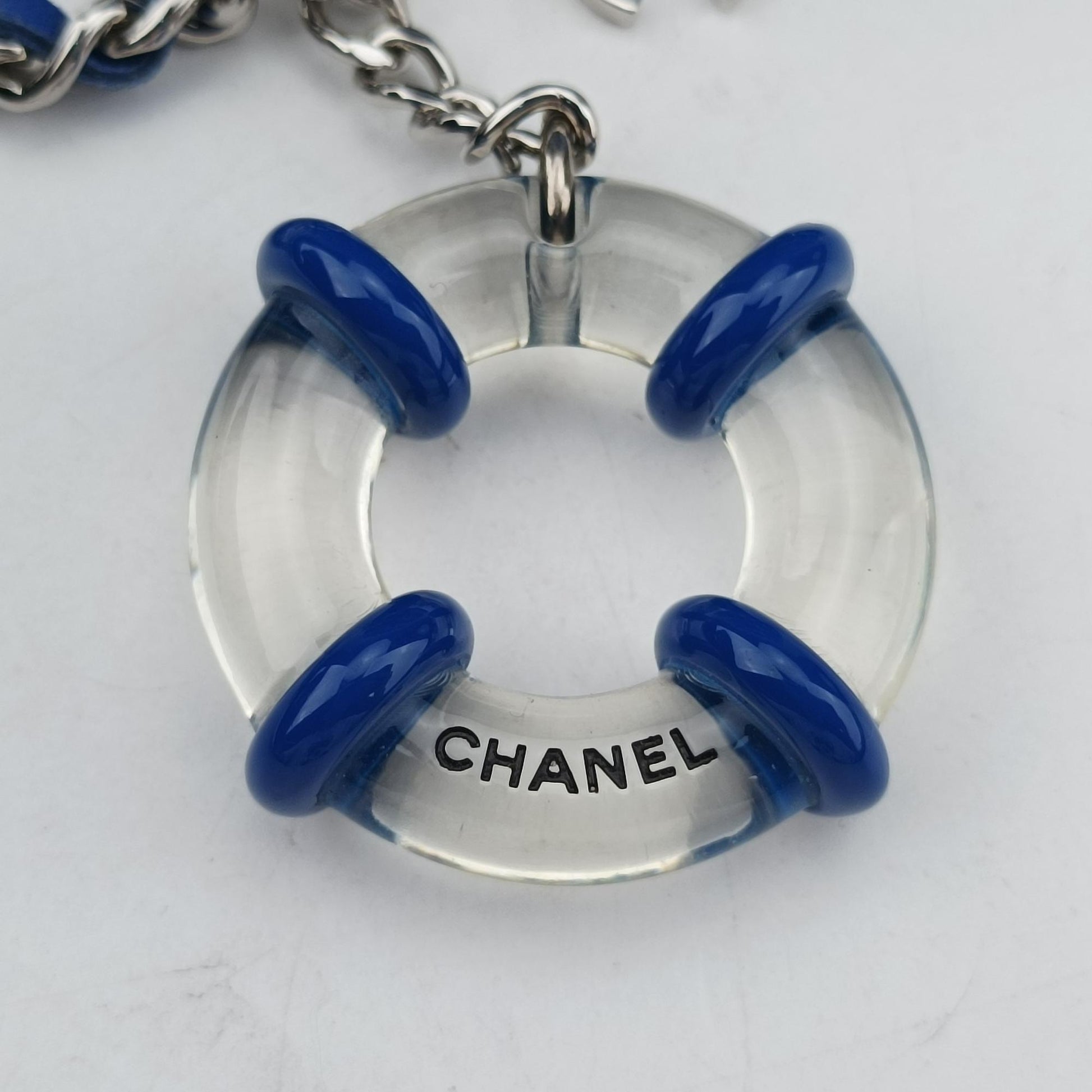 シャネル Chanel ショルダーバッグ レディース マトラッセ　ラウンド　ココマーク ブルー ファブリック A70657 27274742