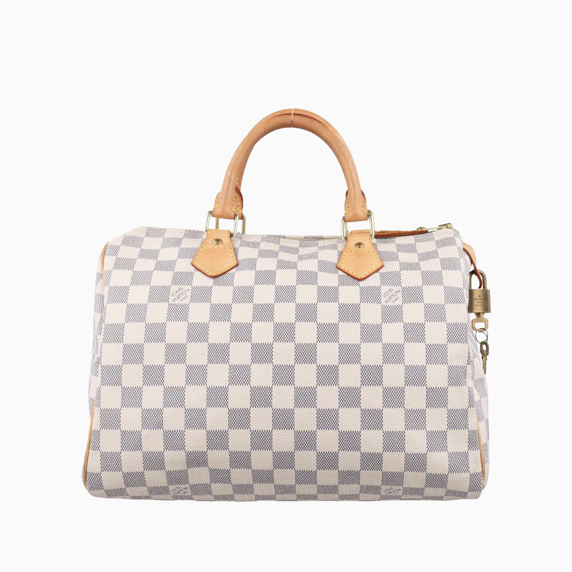 ルイヴィトン Louis Vuitton ボストンバッグ レディース スピーディ30 アズール ダミエキャンバス N41533 DU2027