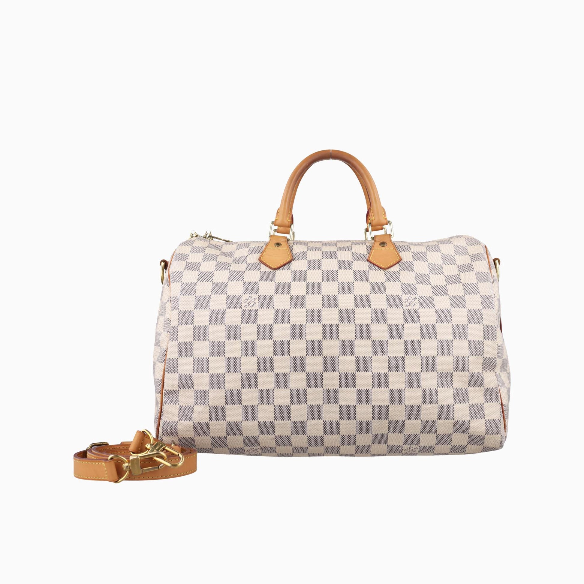 ルイヴィトン Louis Vuitton ボストンバッグ レディース スピーディ35 アズール ダミエキャンバス N41535 SP0193