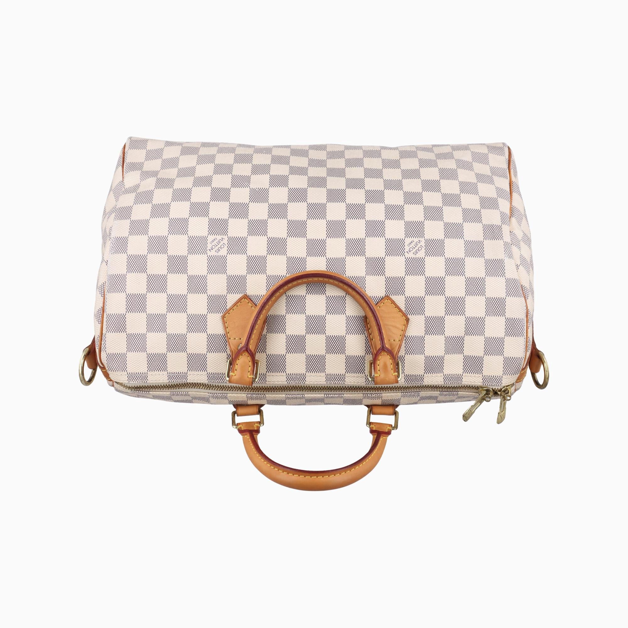 ルイヴィトン Louis Vuitton ボストンバッグ レディース スピーディ35 アズール ダミエキャンバス N41535 SP0193