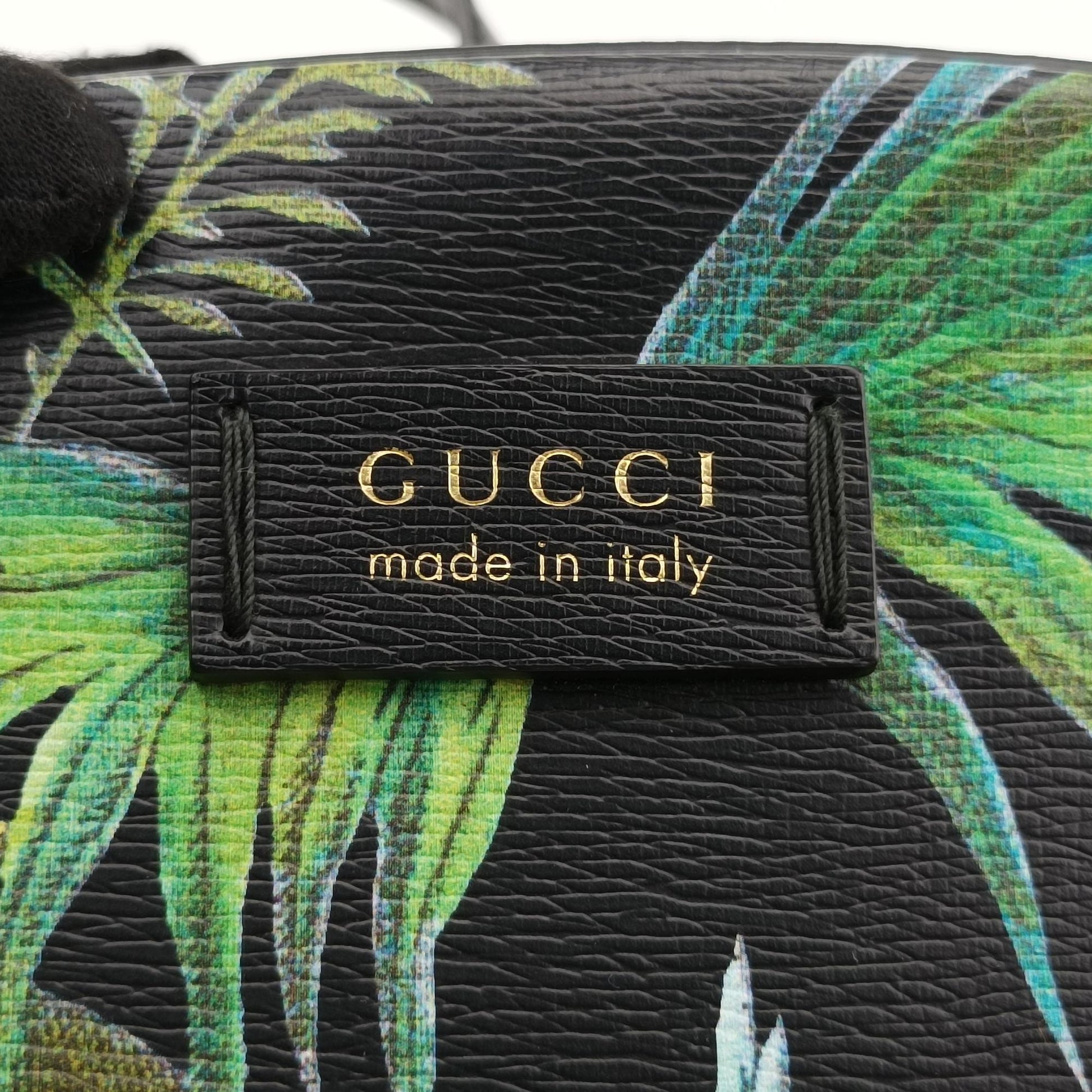 グッチ Gucci リュック/バックパック レディース ティアン ブラック×マルチカラー レザー 406370 E019642795