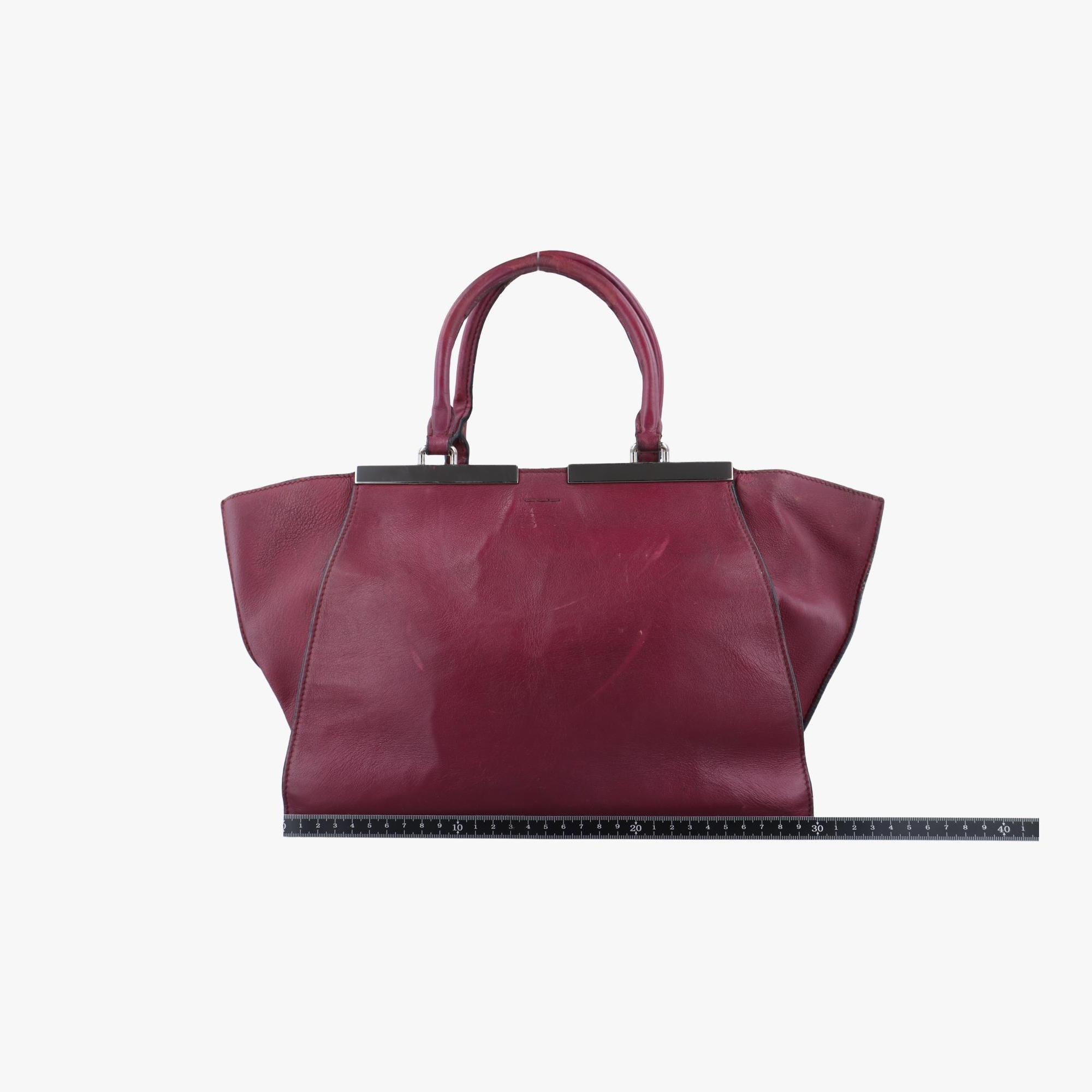 フェンディ Fendi ショルダーバッグ レディース トロワジュール ワインレッド レザー 8BH279-Z6N 149-2516