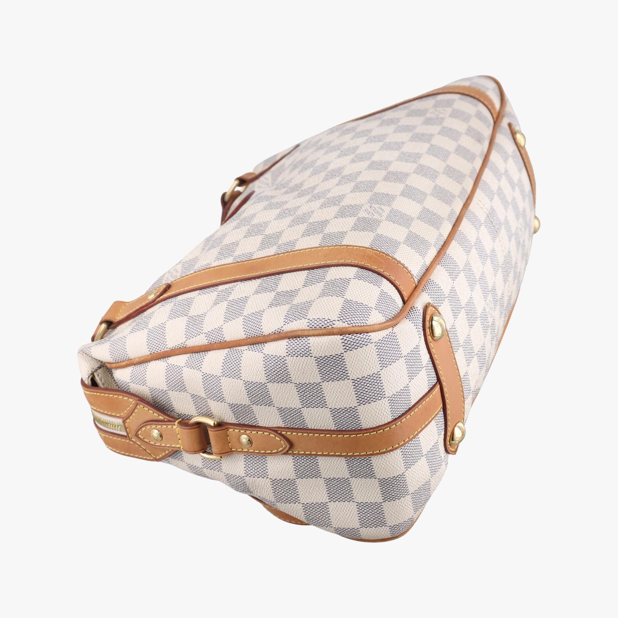 ルイヴィトン Louis Vuitton ショルダーバッグ レディース ストレーザPM アズール ダミエキャンバス N42220 TR4190