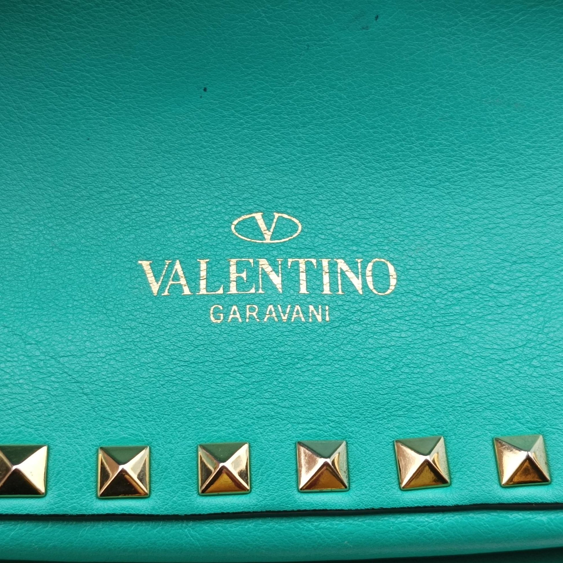 ヴァレンティノ Valentino ショルダーバッグ レディース ロックスタッズ ブルー レザー BS-H037BOL1