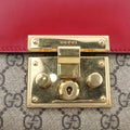 グッチ Gucci ショルダーバッグ レディース パドロック ベージュ×レッド×ピンク PVCコーティングキャンバス×レザー 409487 D019024921