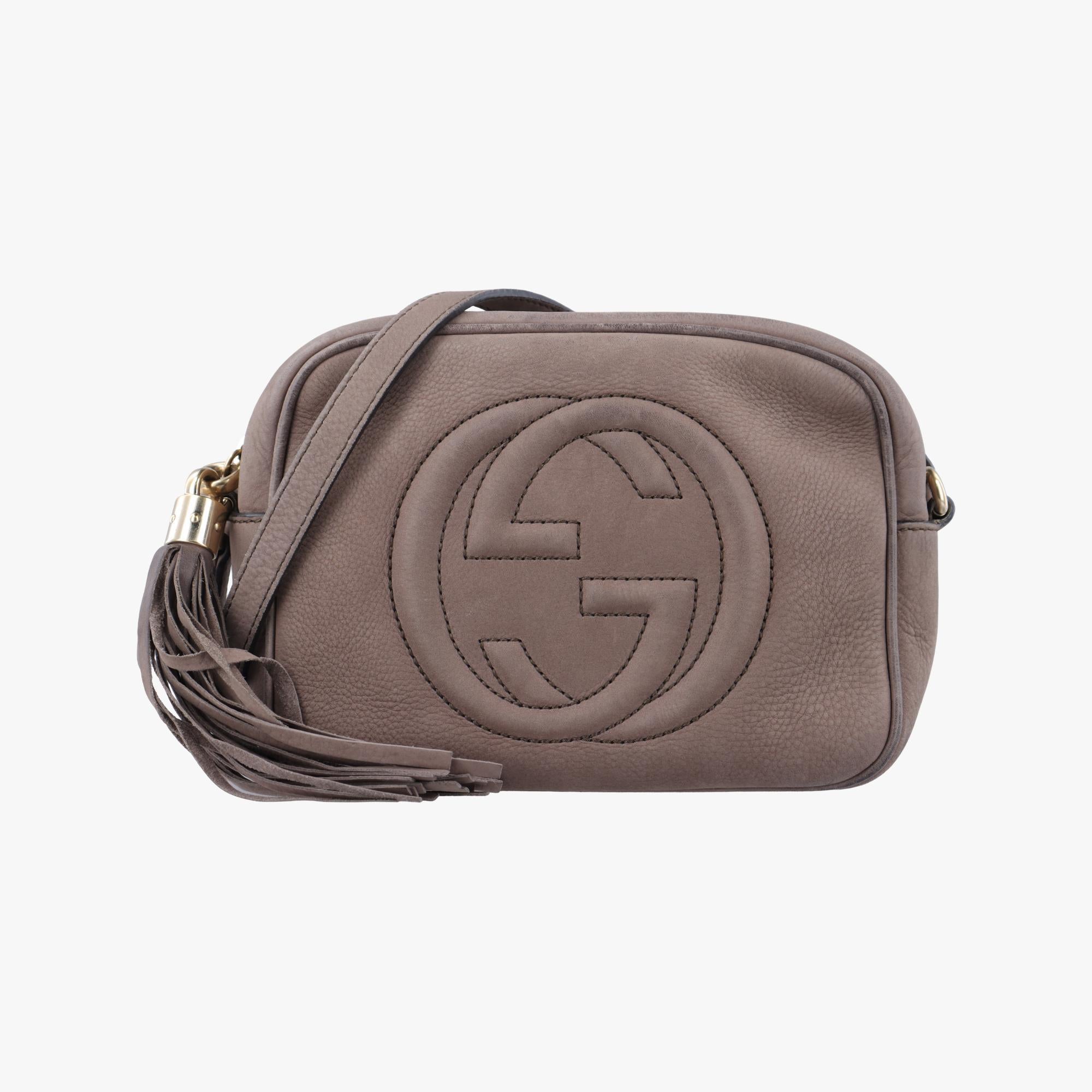 グッチ Gucci ショルダーバッグ レディース ソーホー ブラウン レザー 308364 E016709058