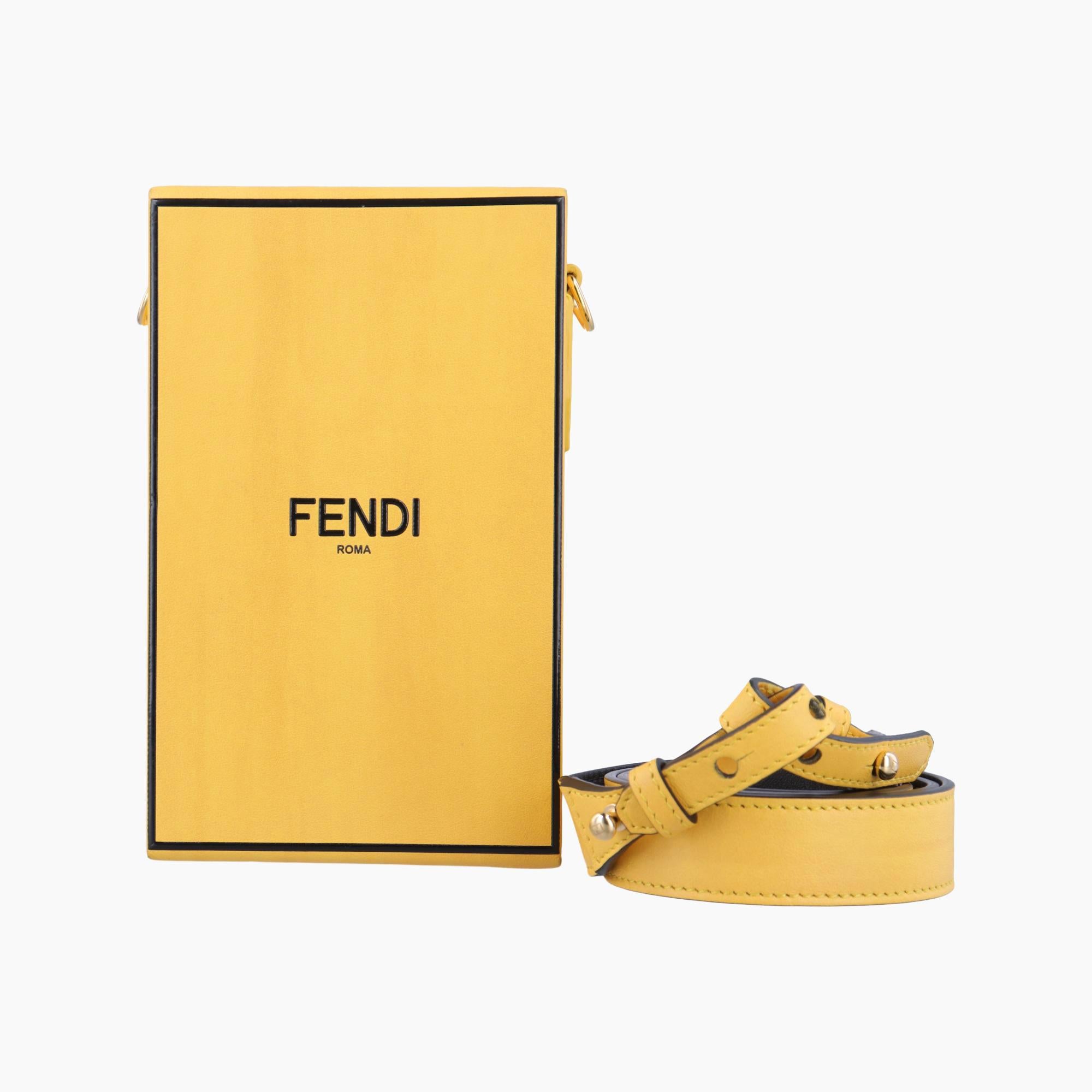 フェンディ Fendi ショルダーバッグ レディース FENDIボックス パッケージング イエロー レザー 7VA519-ADP6 218-9047