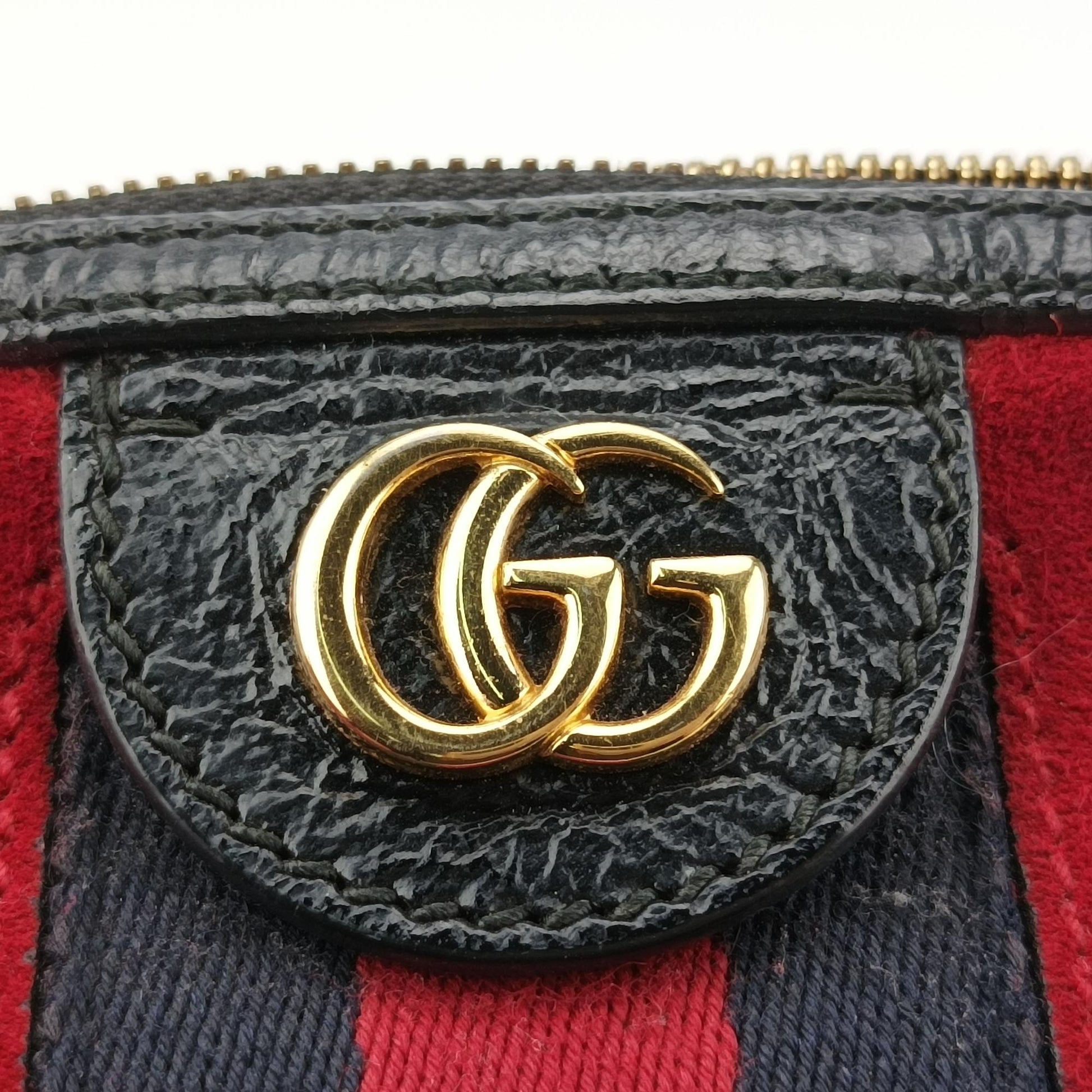 グッチ Gucci ショルダーバッグ レディース オフィディア レッド×ブラック スエード×レザー 499621 G023087157