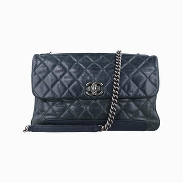 シャネル Chanel ショルダーバッグ レディース マトラッセ　ココマーク グレー レザー A67314 17067513