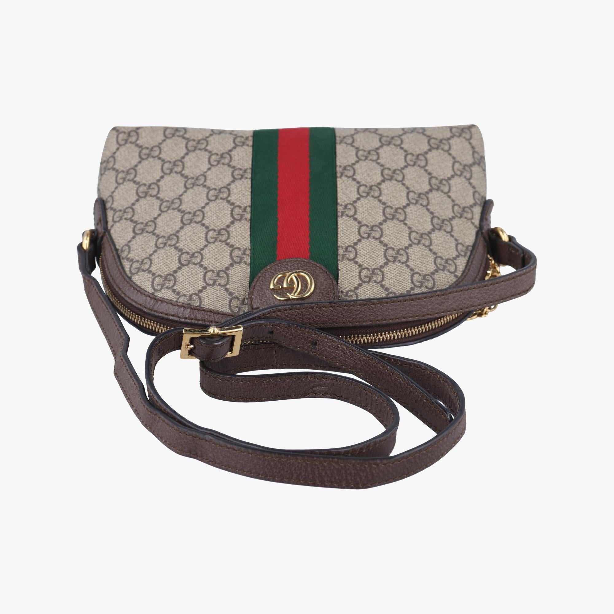 グッチ Gucci ショルダーバッグ レディース オフィディア ベージュ×グリーン×レッド PVCコーティングキャンバス 499621 H027827518