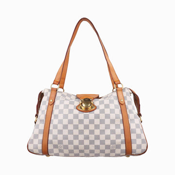 ルイヴィトン Louis Vuitton ショルダーバッグ レディース ストレーザPM アズール ダミエキャンバス N42220 FL4160