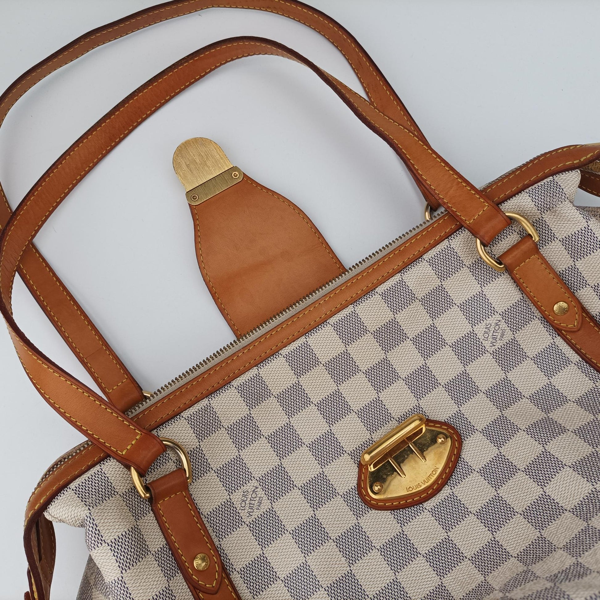 ルイヴィトン Louis Vuitton ショルダーバッグ レディース ストレーザPM アズール ダミエキャンバス N42220 FL4160