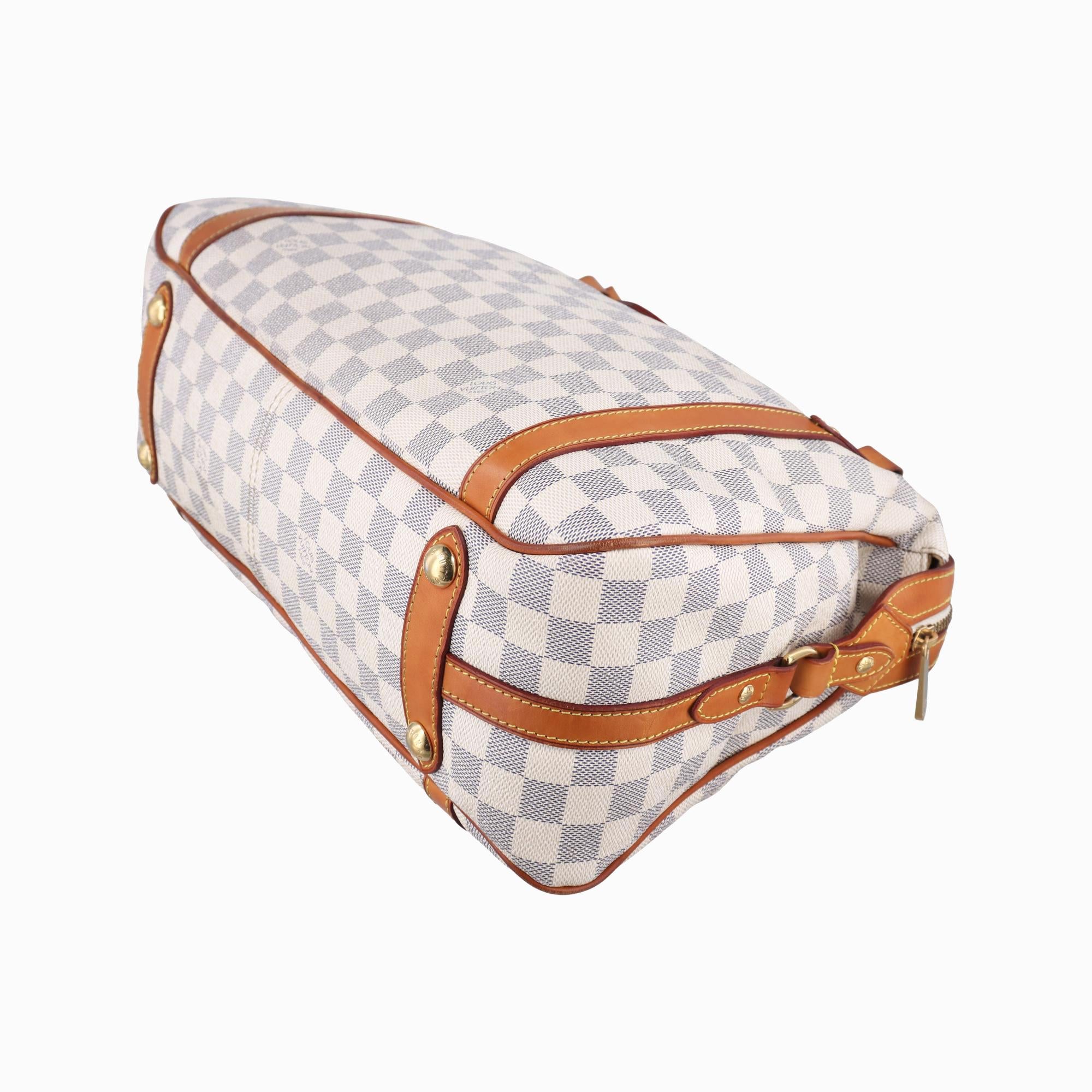 ルイヴィトン Louis Vuitton ショルダーバッグ レディース ストレーザPM アズール ダミエキャンバス N42220 FL4160