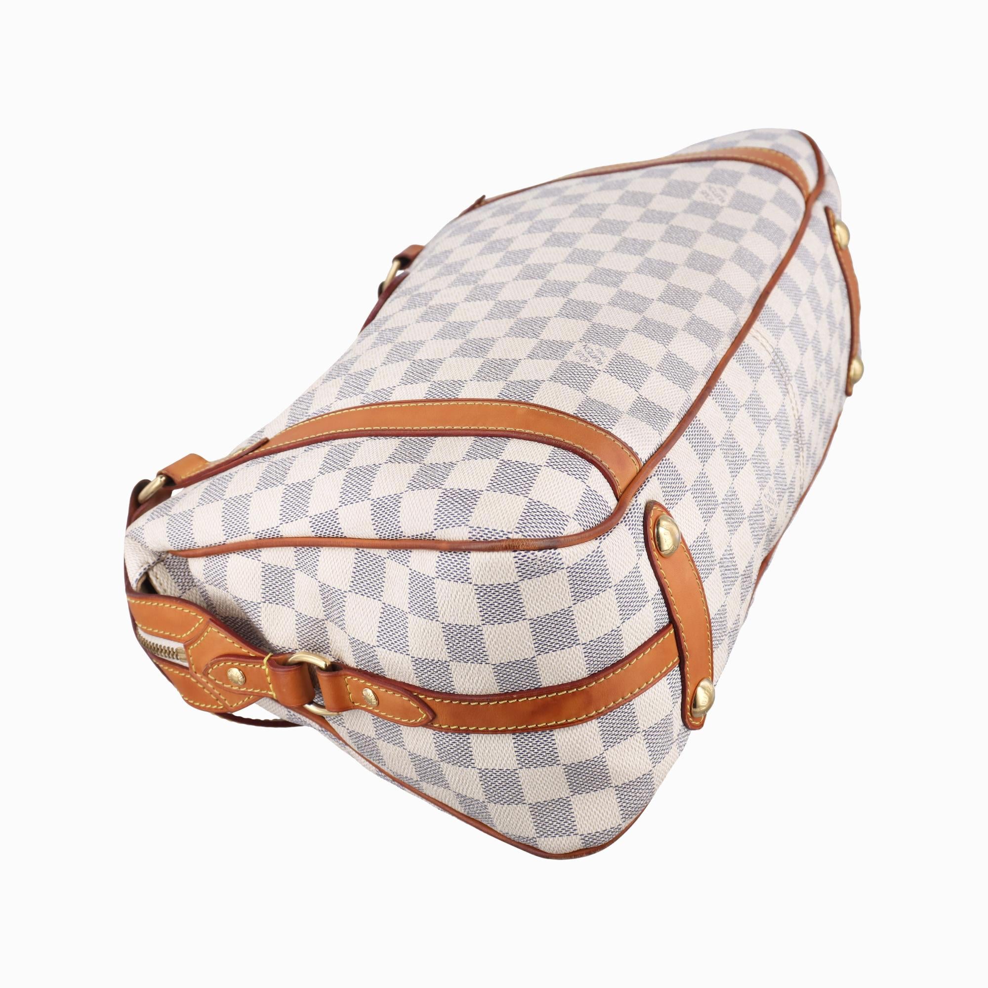 ルイヴィトン Louis Vuitton ショルダーバッグ レディース ストレーザPM アズール ダミエキャンバス N42220 FL4160