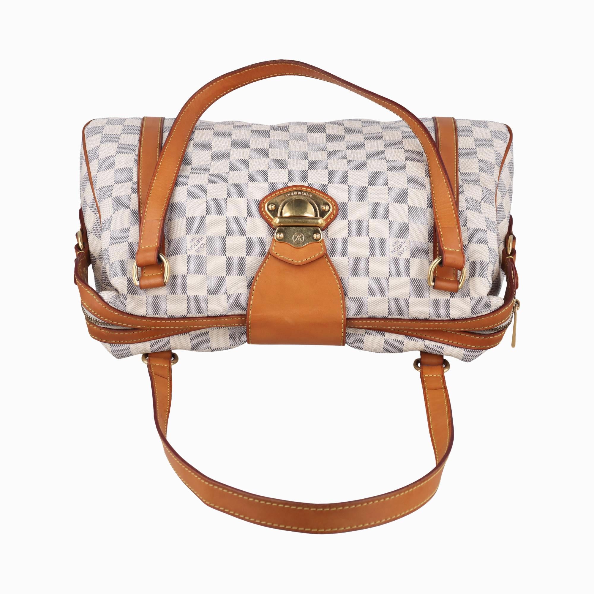 ルイヴィトン Louis Vuitton ショルダーバッグ レディース ストレーザPM アズール ダミエキャンバス N42220 FL4160