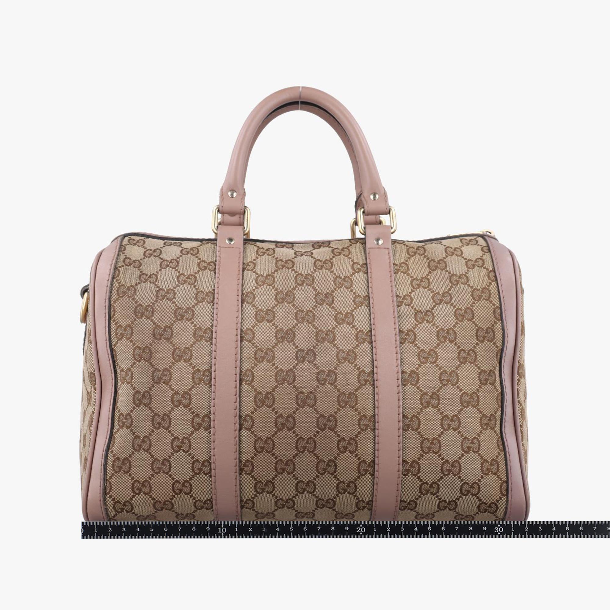 グッチ Gucci ボストンバッグ レディース シェリーライン カーキ×ピンク キャンバス×レザー 247205 E013131508