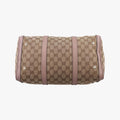 グッチ Gucci ボストンバッグ レディース シェリーライン カーキ×ピンク キャンバス×レザー 247205 E013131508