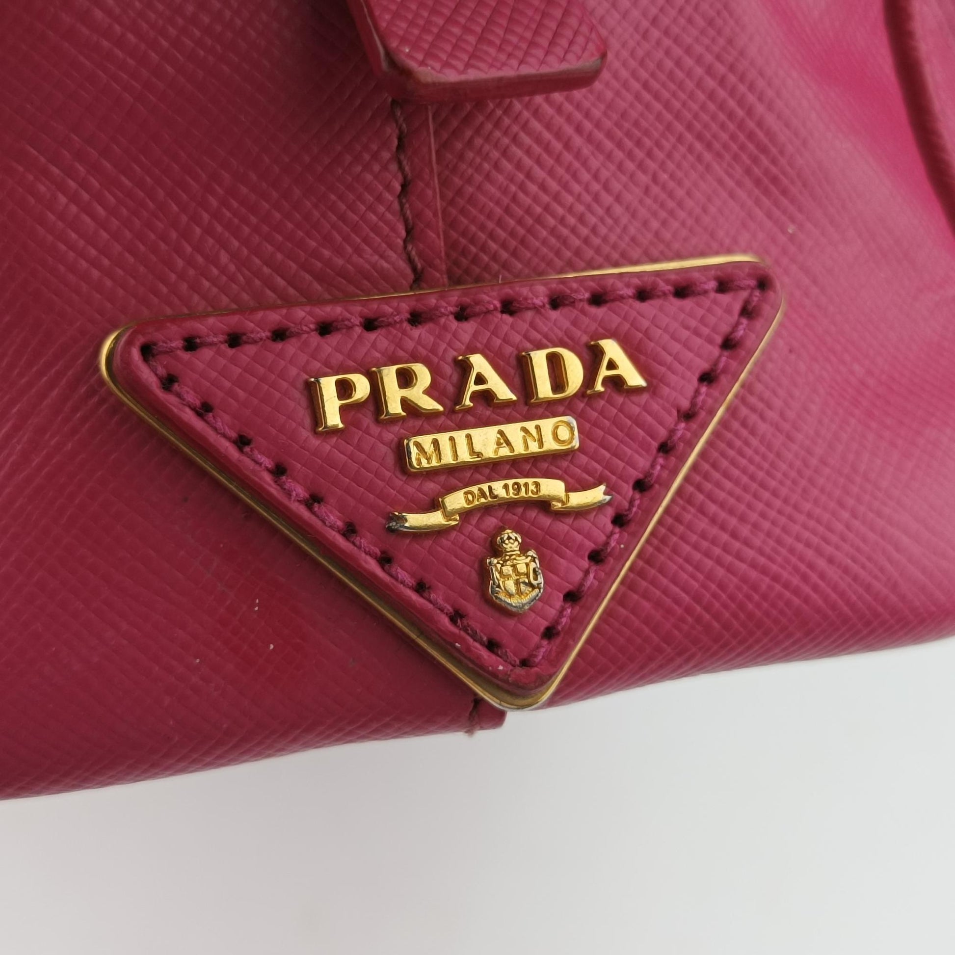 プラダ Prada ショルダーバッグ レディース ボーリング ローズ レッド サフィアーノレザー 180 7