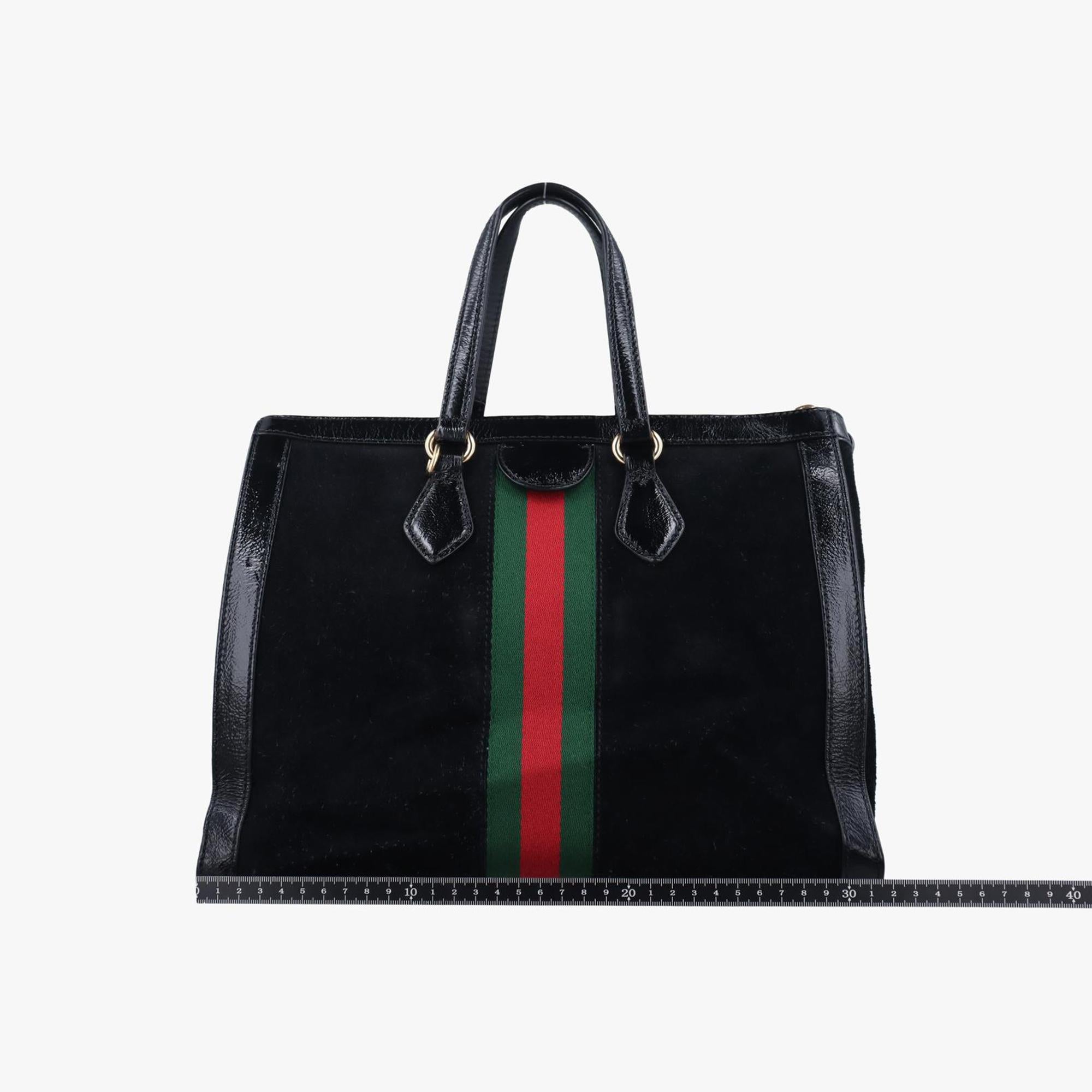 グッチ Gucci ショルダーバッグ レディース オフィディア ブラック×グリーン×レッド スエード×レザー 524537 H025145523