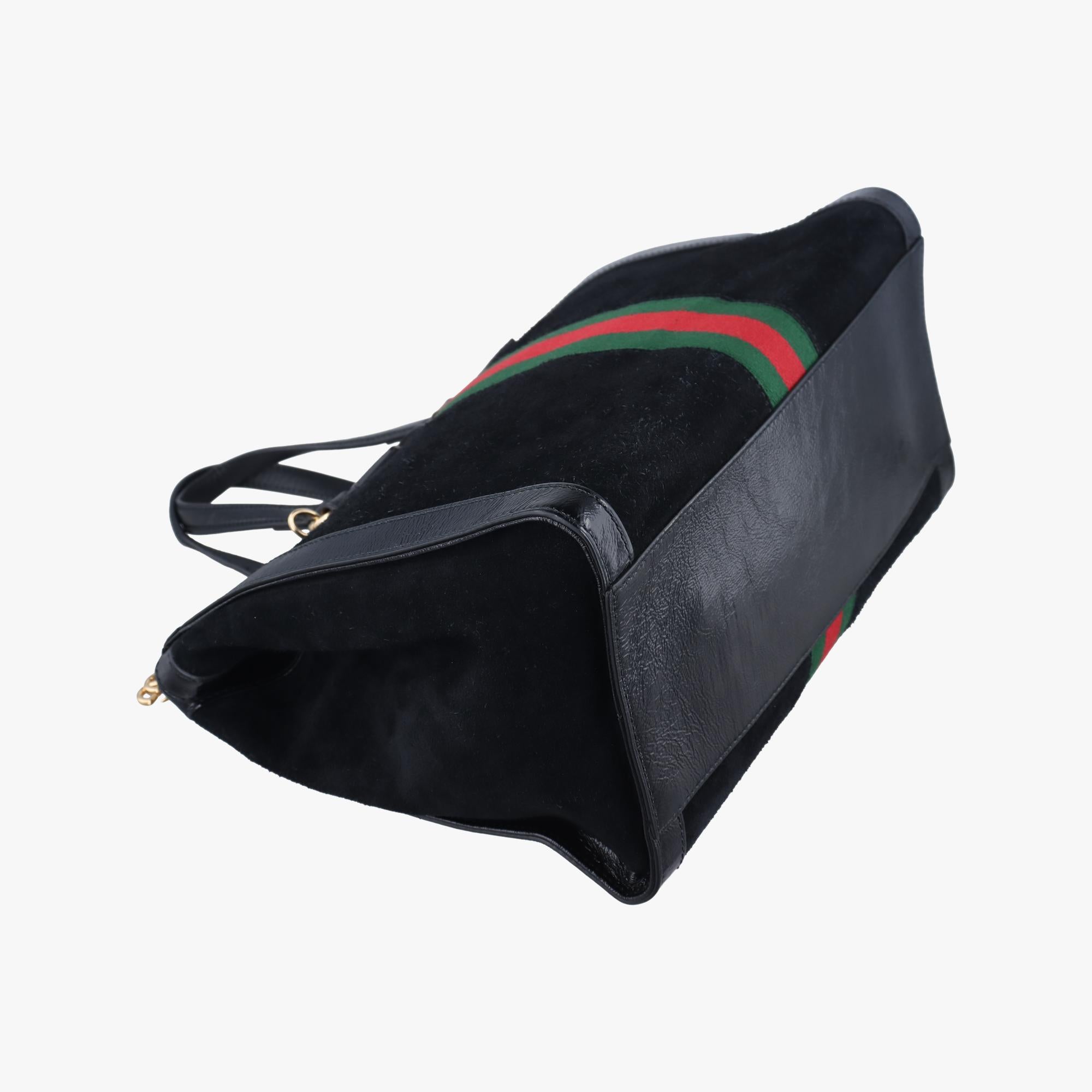 グッチ Gucci ショルダーバッグ レディース オフィディア ブラック×グリーン×レッド スエード×レザー 524537 H025145523