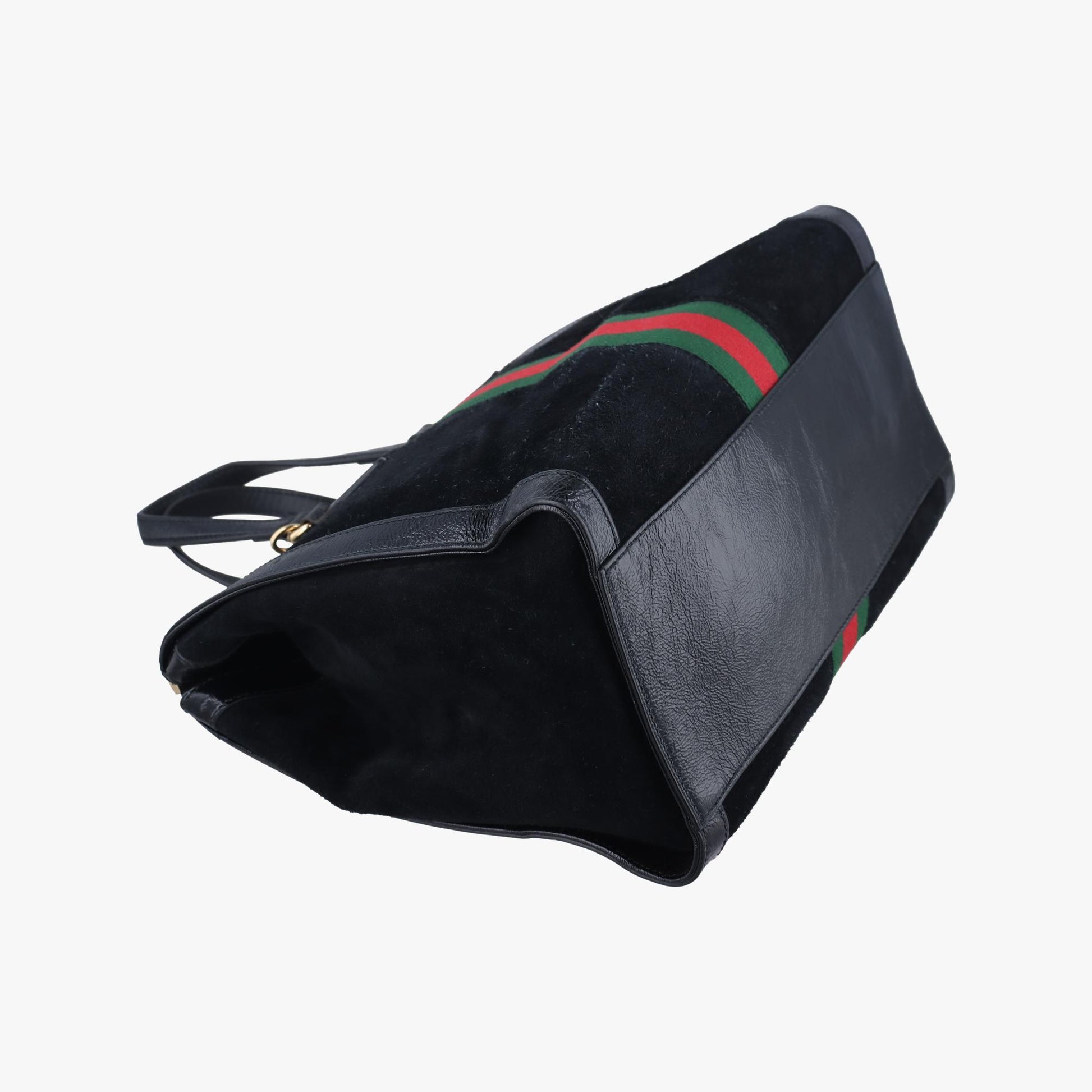 グッチ Gucci ショルダーバッグ レディース オフィディア ブラック×グリーン×レッド スエード×レザー 524537 H025145523