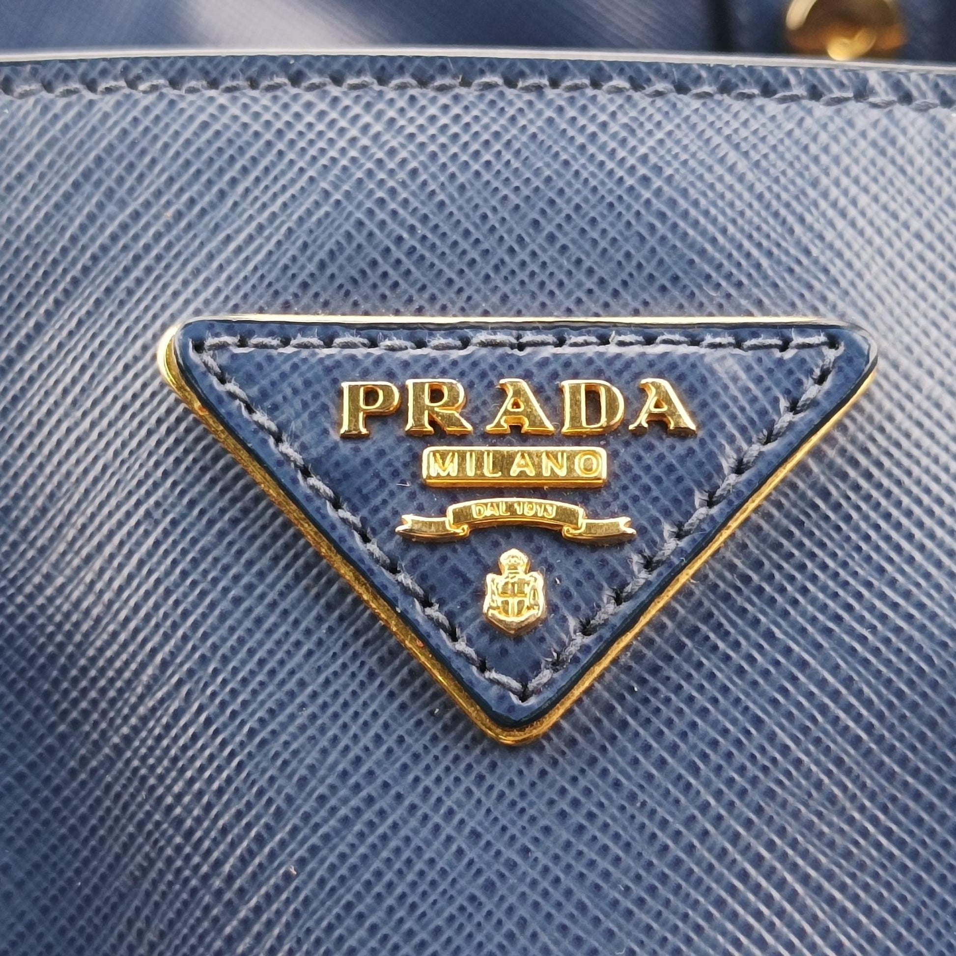 プラダ Prada ハンドバッグ レディース ガレリア ブルー サフィアーノレザー BN2274 14