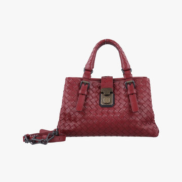 ボッテガヴェネタ Bottega Veneta ショルダーバッグ レディース イントレチャート　ローマ レッド ラムスキン B07842965Y