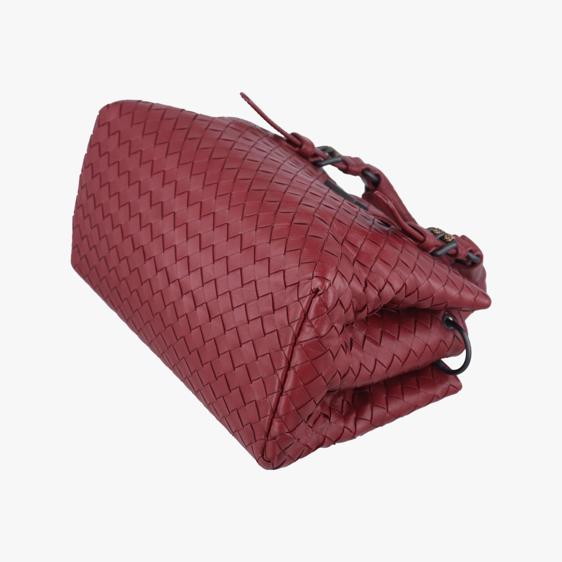 ボッテガヴェネタ Bottega Veneta ショルダーバッグ レディース イントレチャート　ローマ レッド ラムスキン B07842965Y