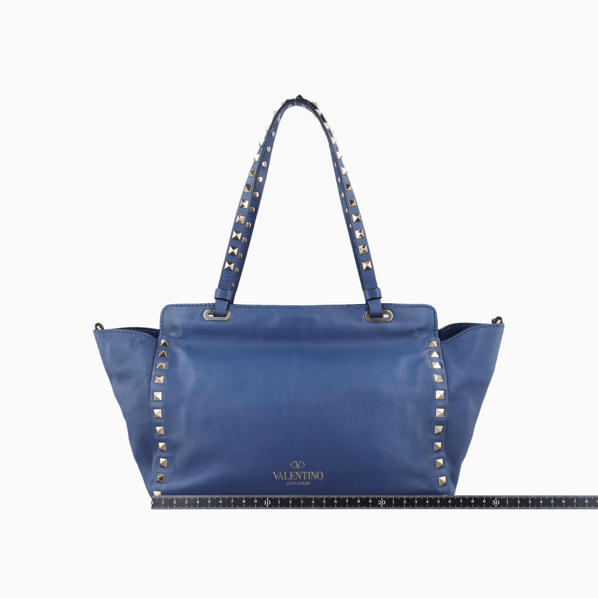 ヴァレンティノ Valentino ショルダーバッグ レディース ロックスタッズ ブルー レザー BS-H037BOL1