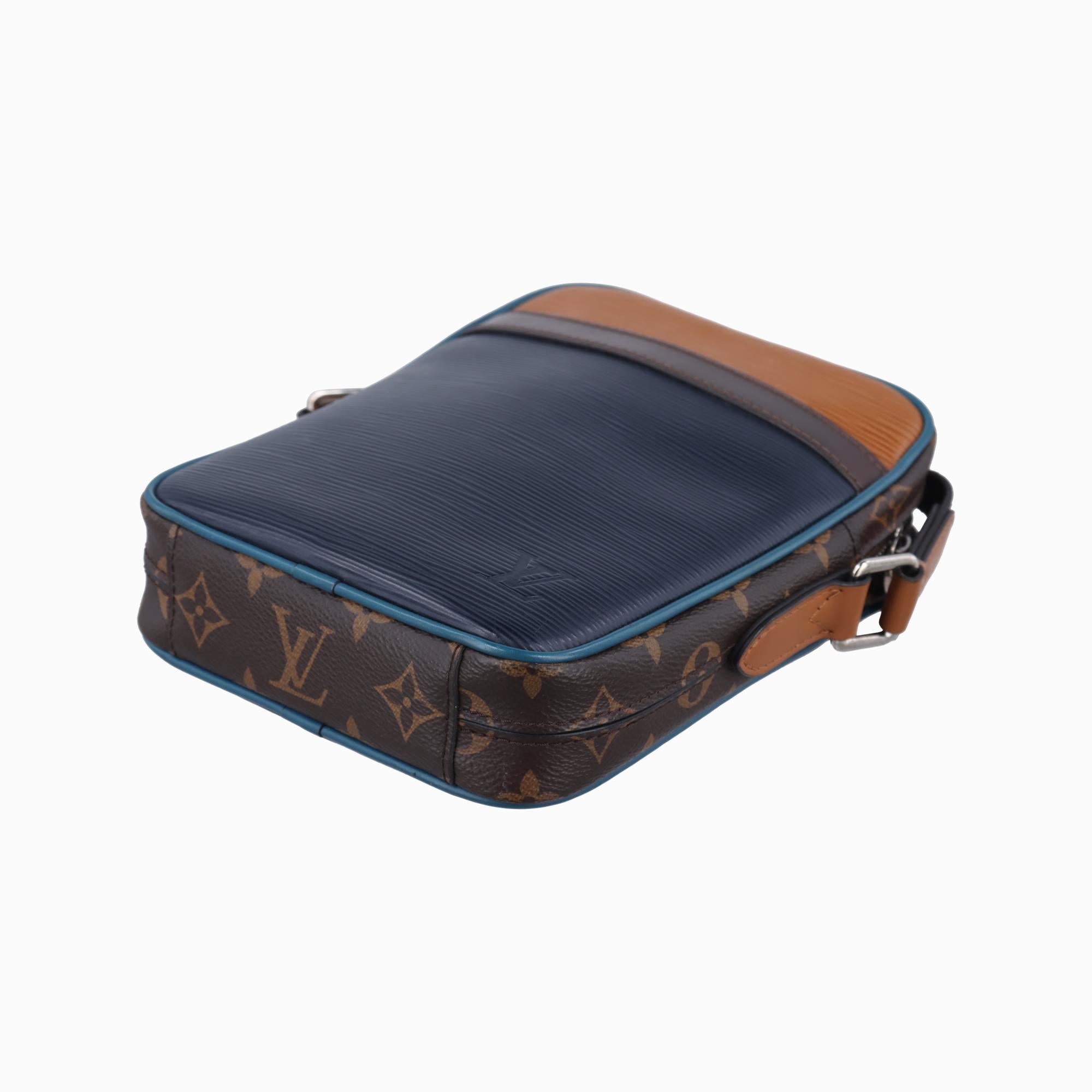 ルイヴィトン Louis Vuitton ショルダーバッグ レディース ダヌーブ スリムPM モノグラム/ブラウン系×ネイビー エピ M51459 FO3188