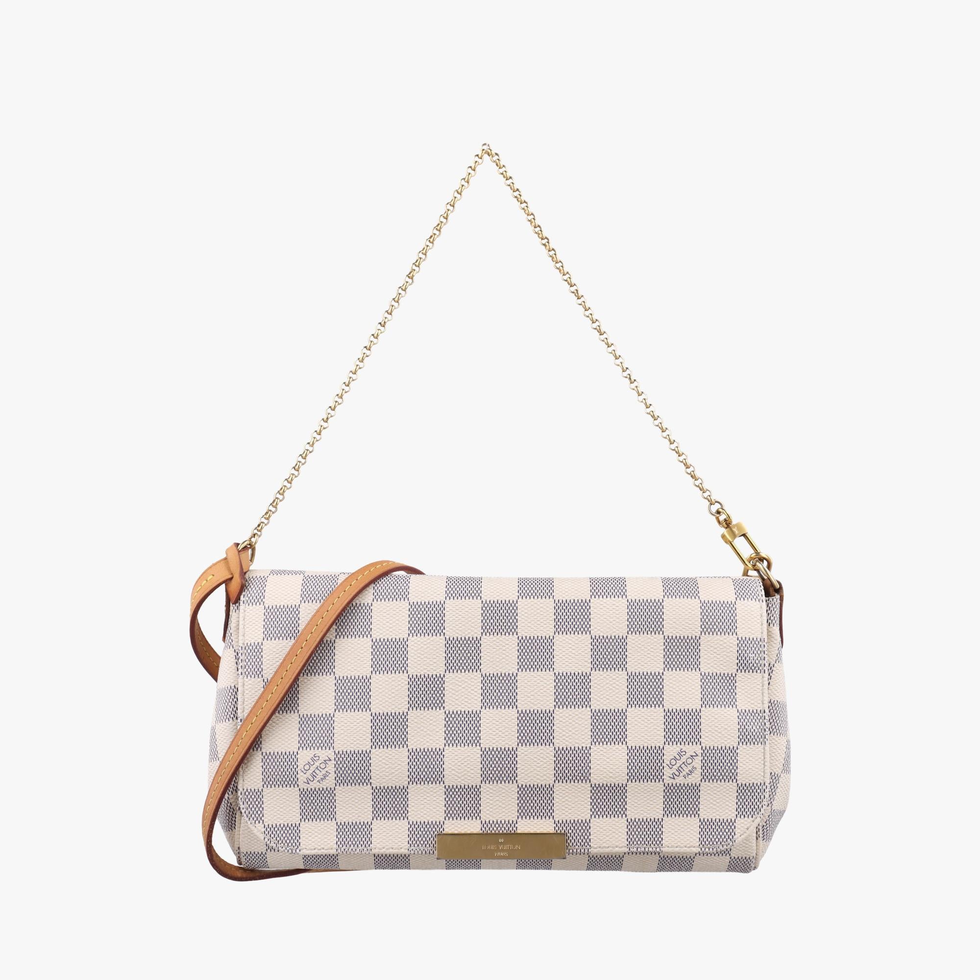 ルイヴィトン Louis Vuitton ショルダーバッグ レディース フェイボリットMM アズール ダミエキャンバス N41275