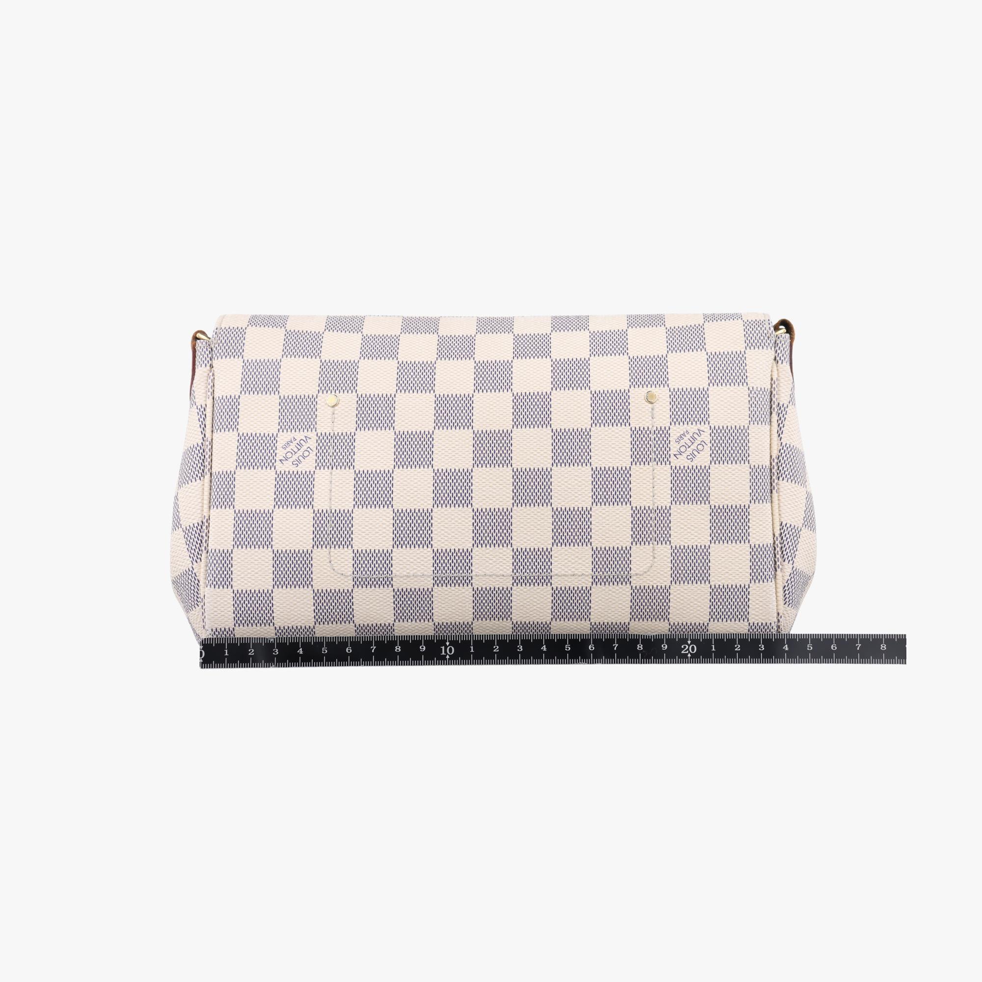 ルイヴィトン Louis Vuitton ショルダーバッグ レディース フェイボリットMM アズール ダミエキャンバス N41275