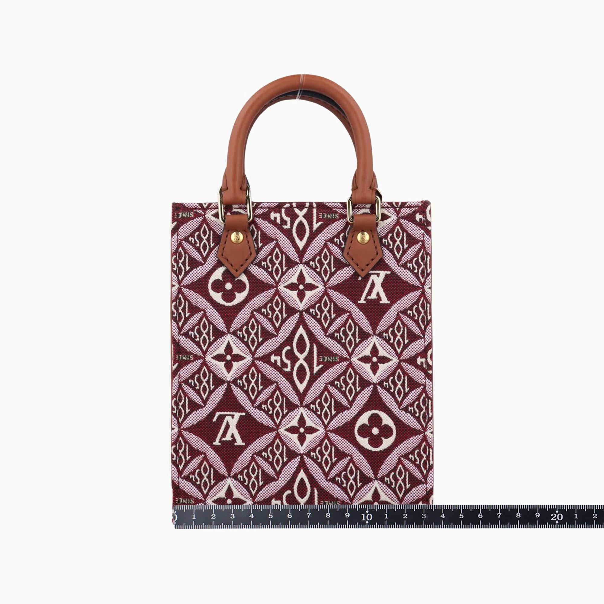 ルイヴィトン Louis Vuitton ショルダーバッグ レディース SINCE1854 プティット サックプラ 2020AW ボルドー キャンバス M69846 SP3280