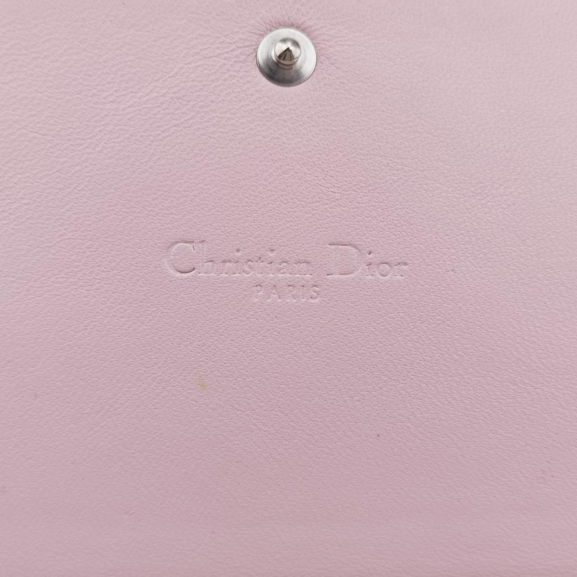 クリスチャンディオール Christian Dior ショルダーバッグ レディース ディオリッシモ アルストロメリア 花 ホワイト×マルチカラー レザー 31-MA-0144