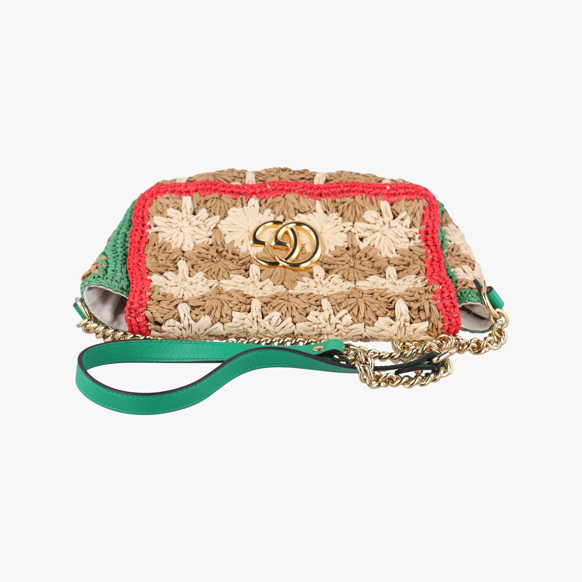 グッチ Gucci ショルダーバッグ レディース GGマーモント マルチカラー ストロー 574433 F028727229