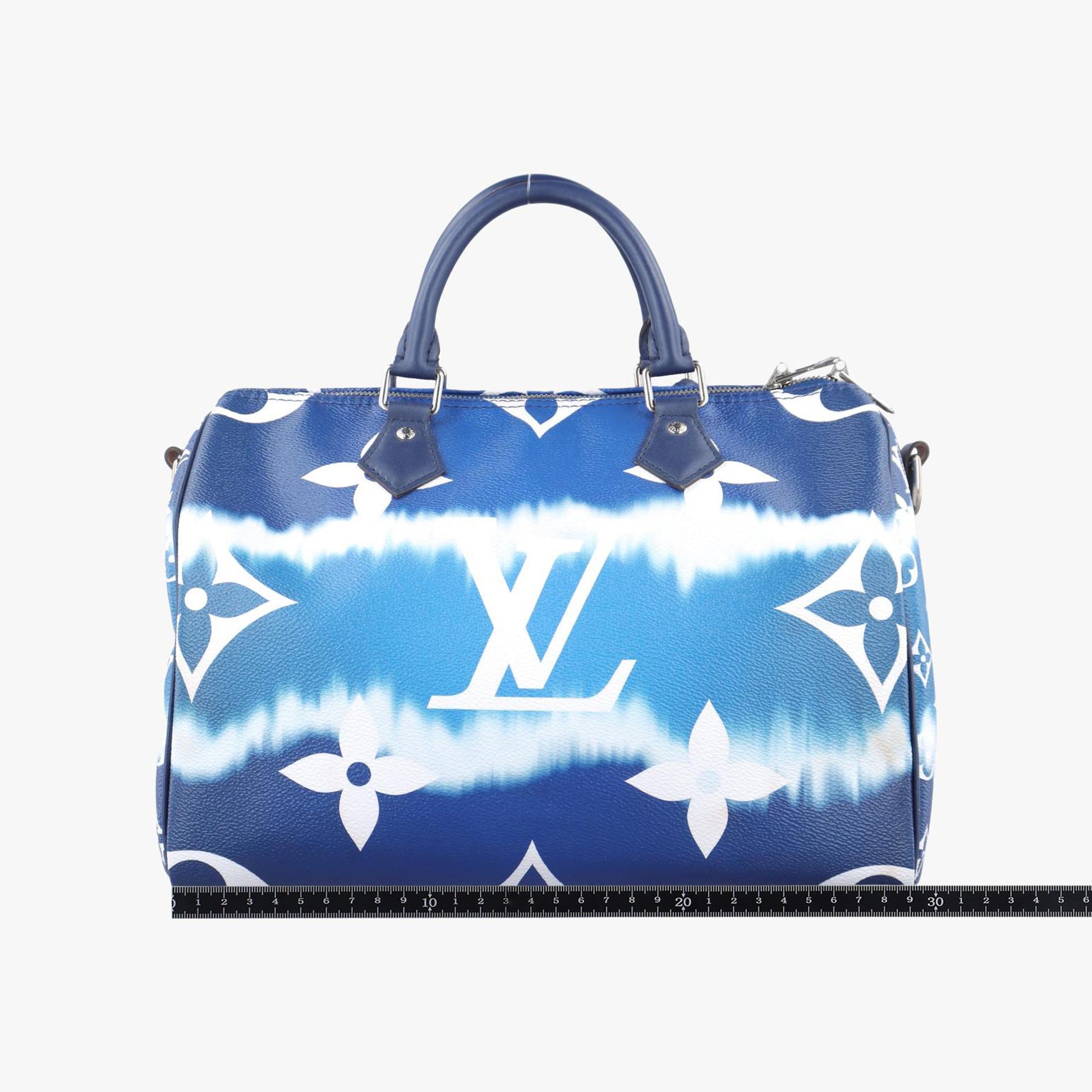 ルイヴィトン Louis Vuitton ボストンバッグ レディース LVエスカル スピーディ バンドリエール 30 インディゴブルー モノグラム ジャイアント M45146 MB0290