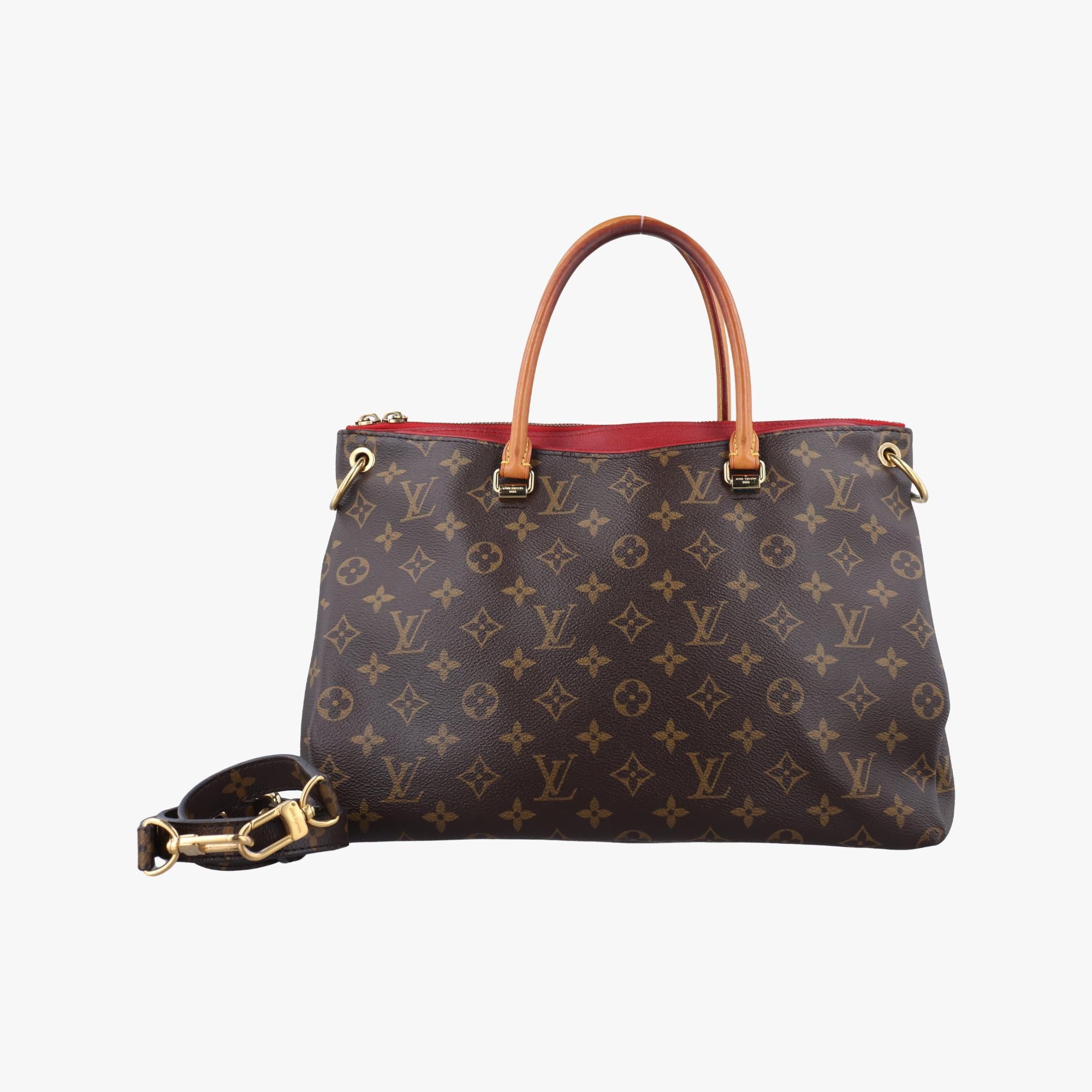 ルイヴィトン Louis Vuitton ショルダーバッグ レディース パラス モノグラム/ブラウン系×スリーズ モノグラムキャンバス×カーフレザー M41175 SN2105