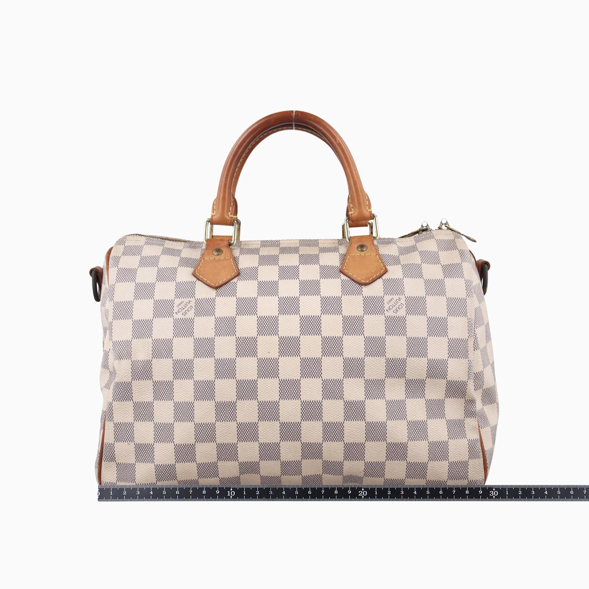 ルイヴィトン Louis Vuitton ボストンバッグ レディース スピーディ30 アズール ダミエキャンバス N41533 DU0193