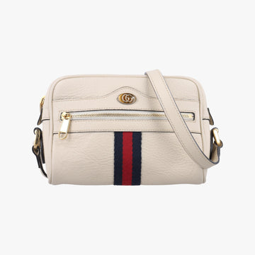 グッチ Gucci ショルダーバッグ レディース オフィディア ホワイト レザー 517350