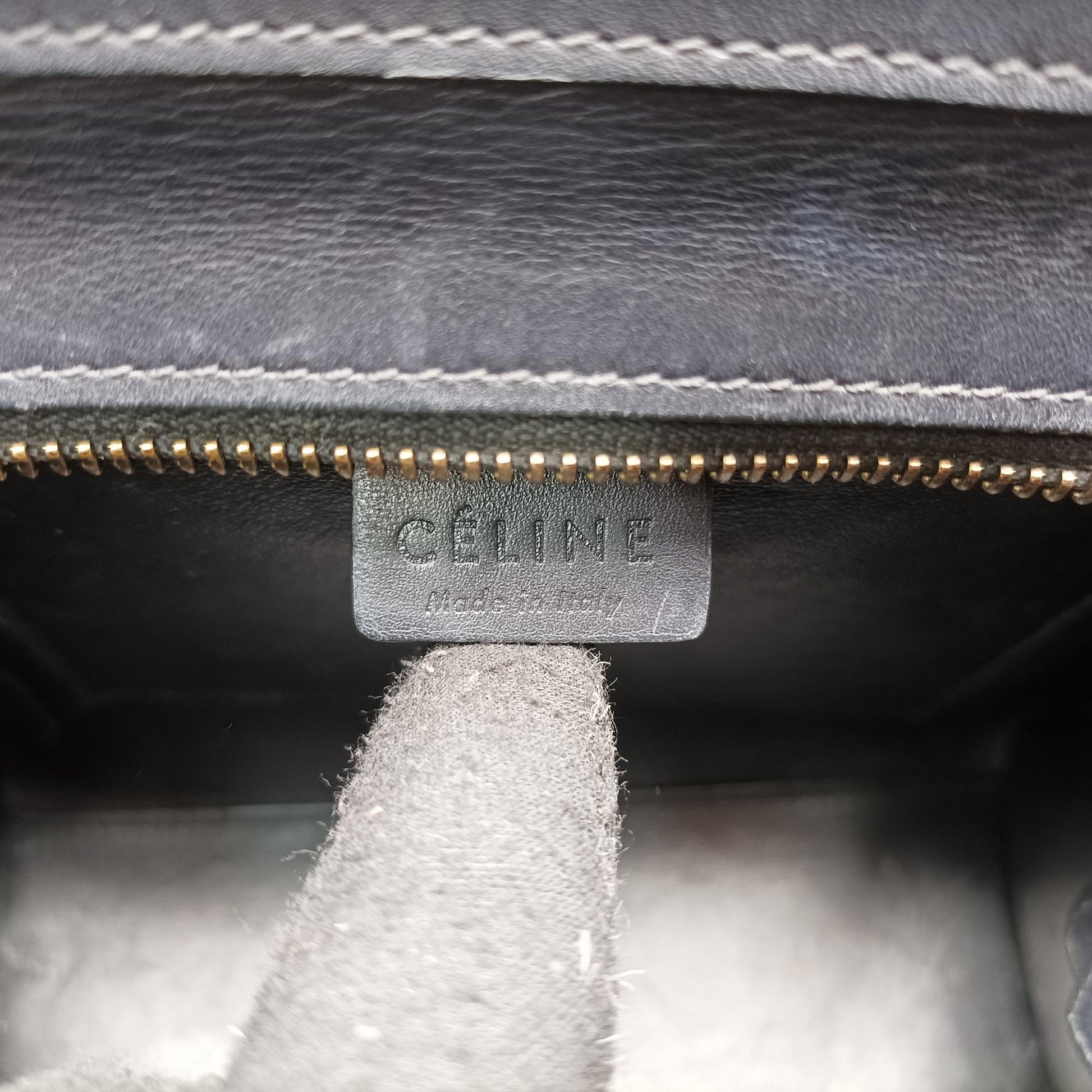 セリーヌ Celine ショルダーバッグ レディース ラゲージナノショッパー ベージュ×ブラック×ブルー レザー S-CE-4185